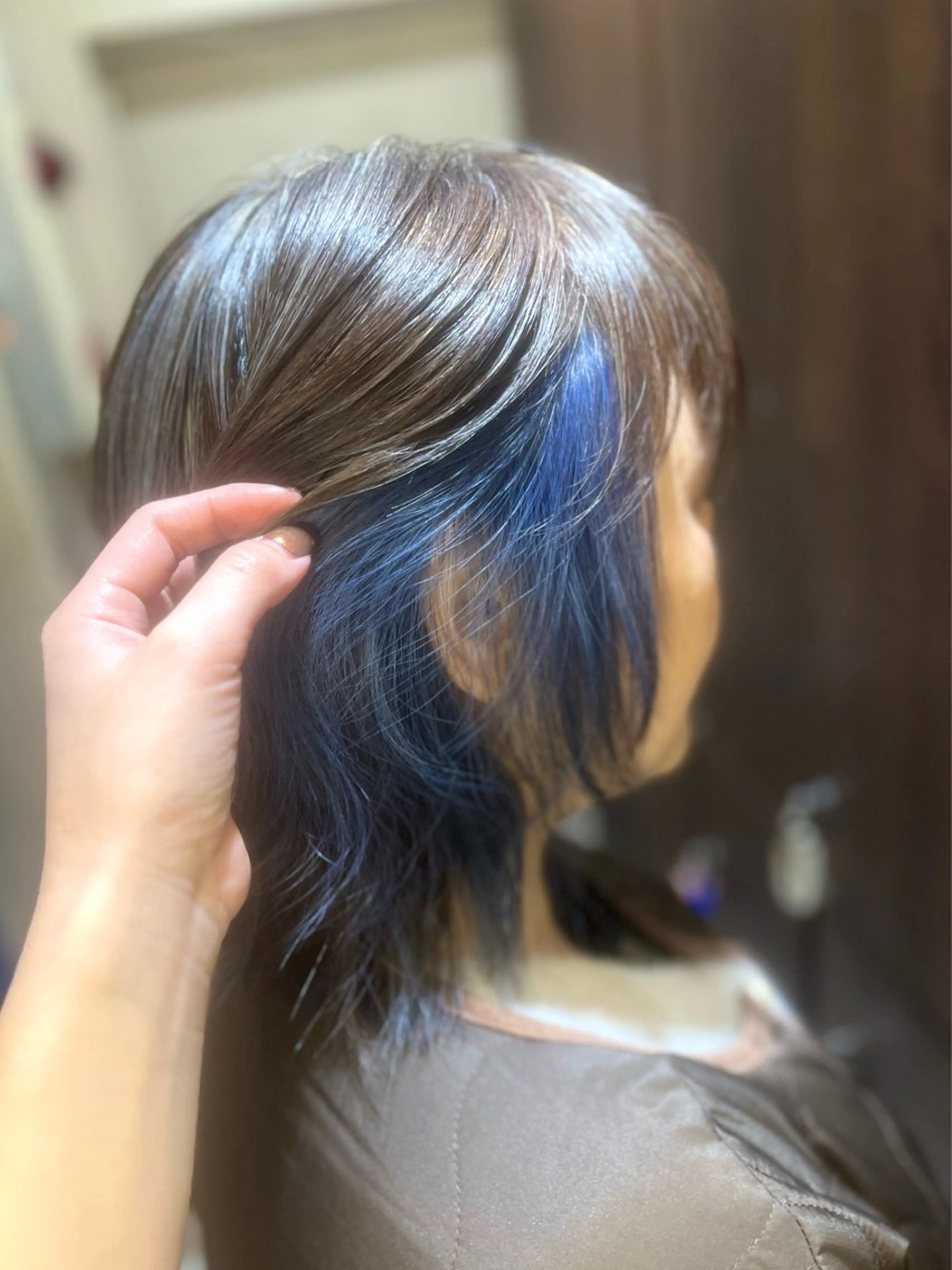 ミディアム カラー カット ヘアカラー トリートメント 🐈‍⬛多系統🕶 tsubura🖤のヘアスタイル