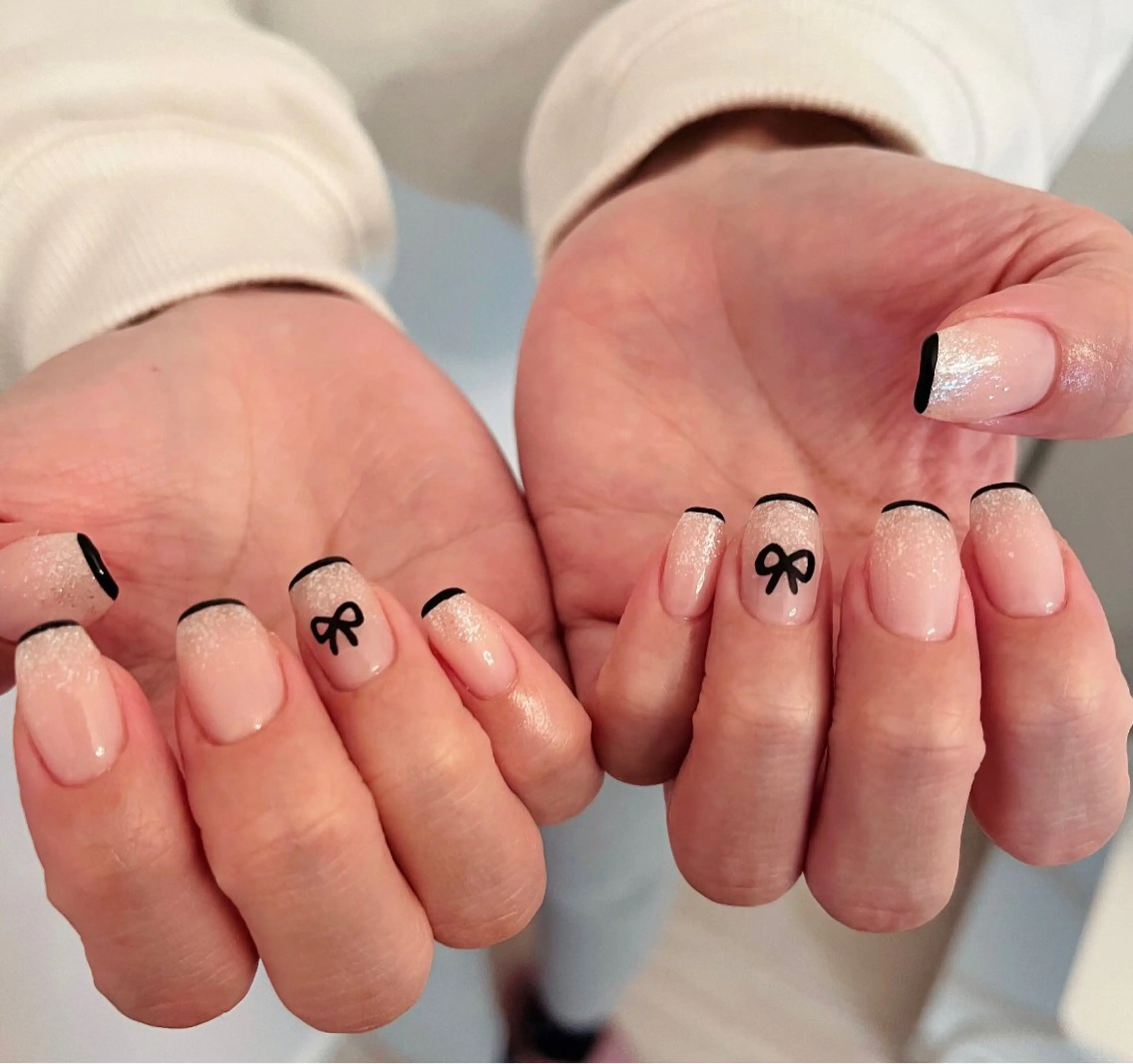 ネイル フレンチネイル グラデーション ハンドネイル HazeGrass NAILのネイルデザイン