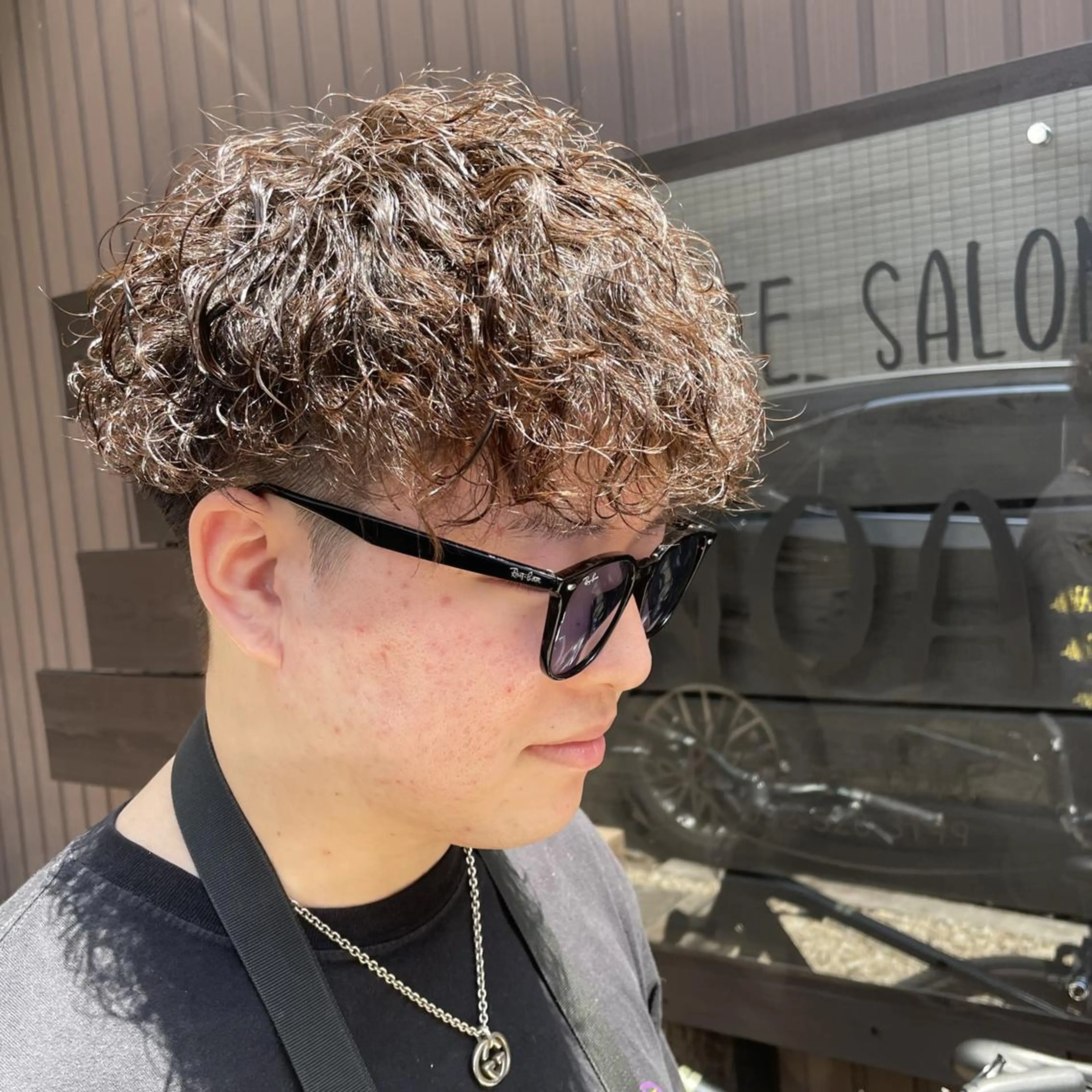 ショート パーマ メンズ カット パーマ パーマPrivate SalonNoa名駅のヘアスタイル