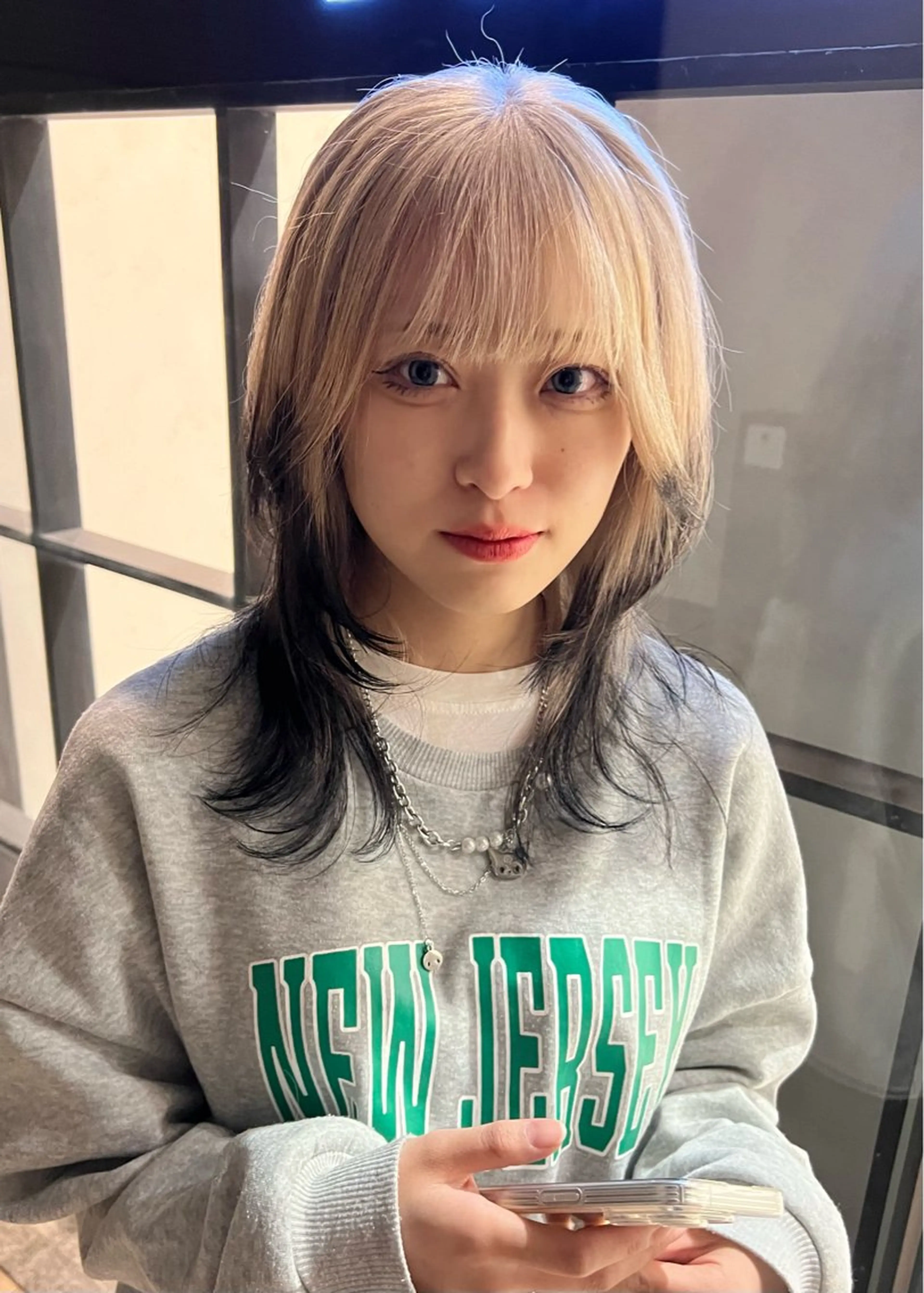 セミロング カラー 名古屋/落ちる黒 黒染め落としのヘアスタイル