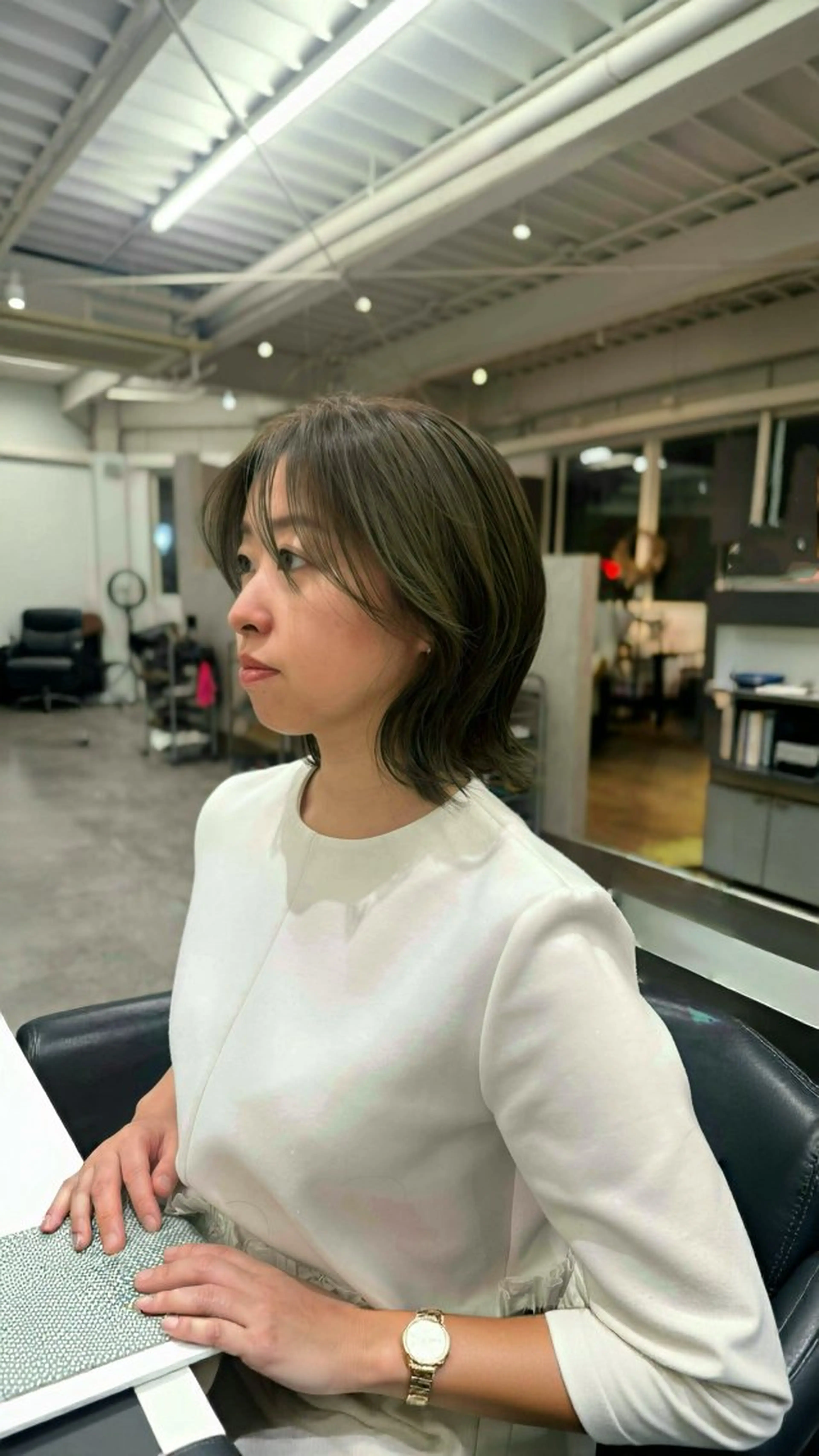 ミディアム カット バレイヤージュモデル 募集👒ヨンスクのヘアスタイル