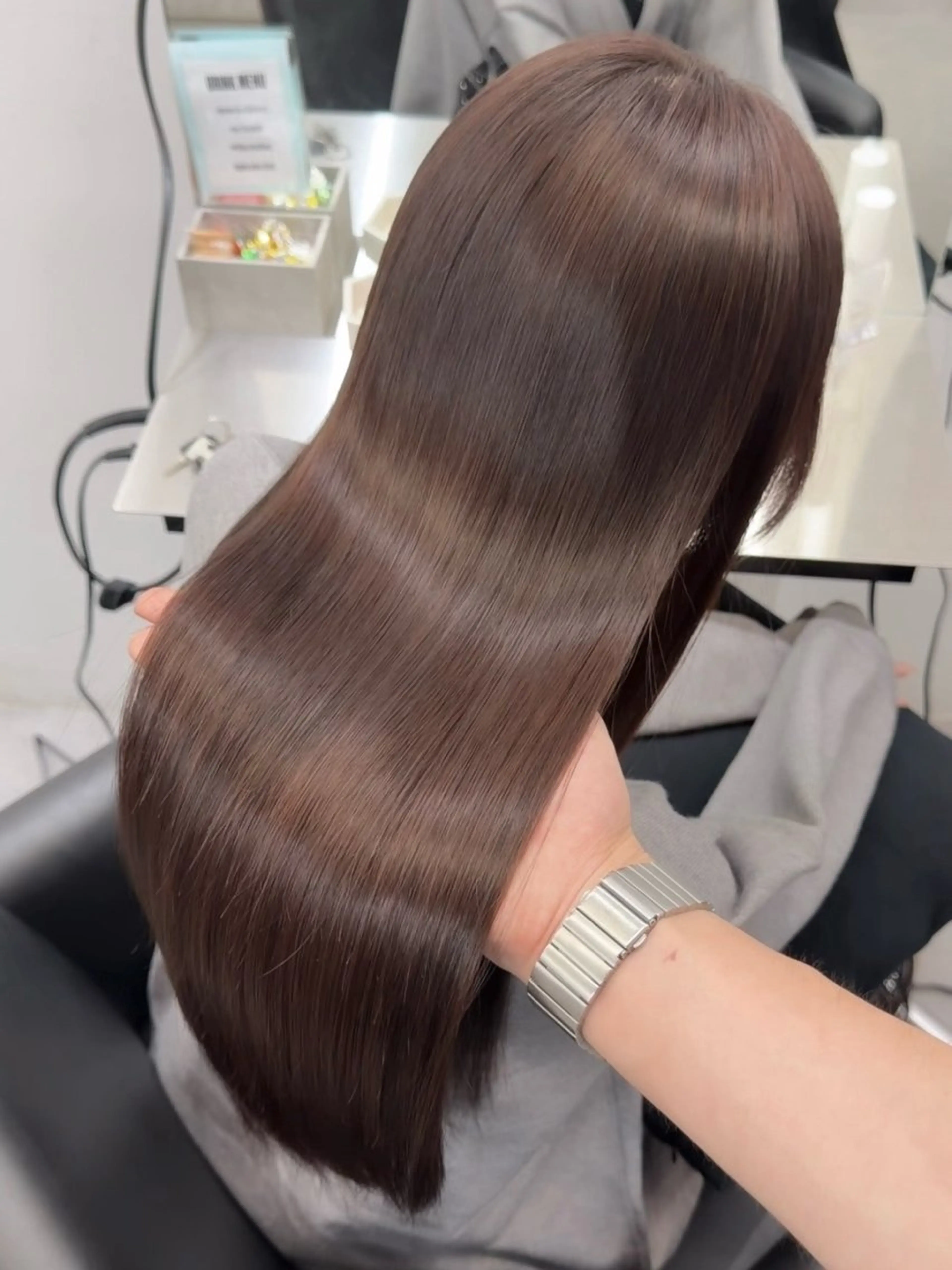 ロング カラー ヘアカラー トリートメント Core かんなのヘアスタイル