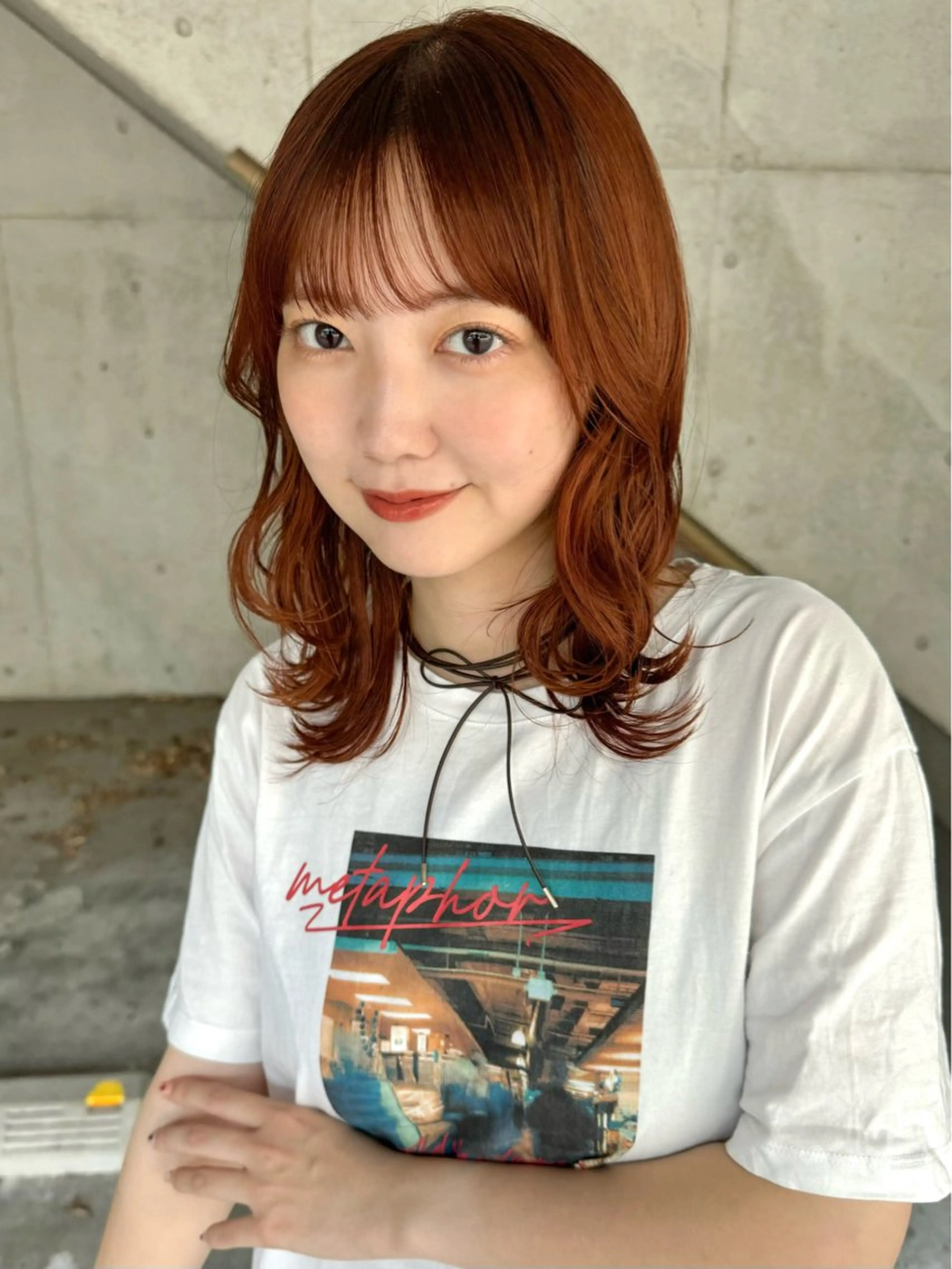 ミディアム カラー 松本優香/ボブ/ダ ブルカラー/髪質改善のヘアスタイル