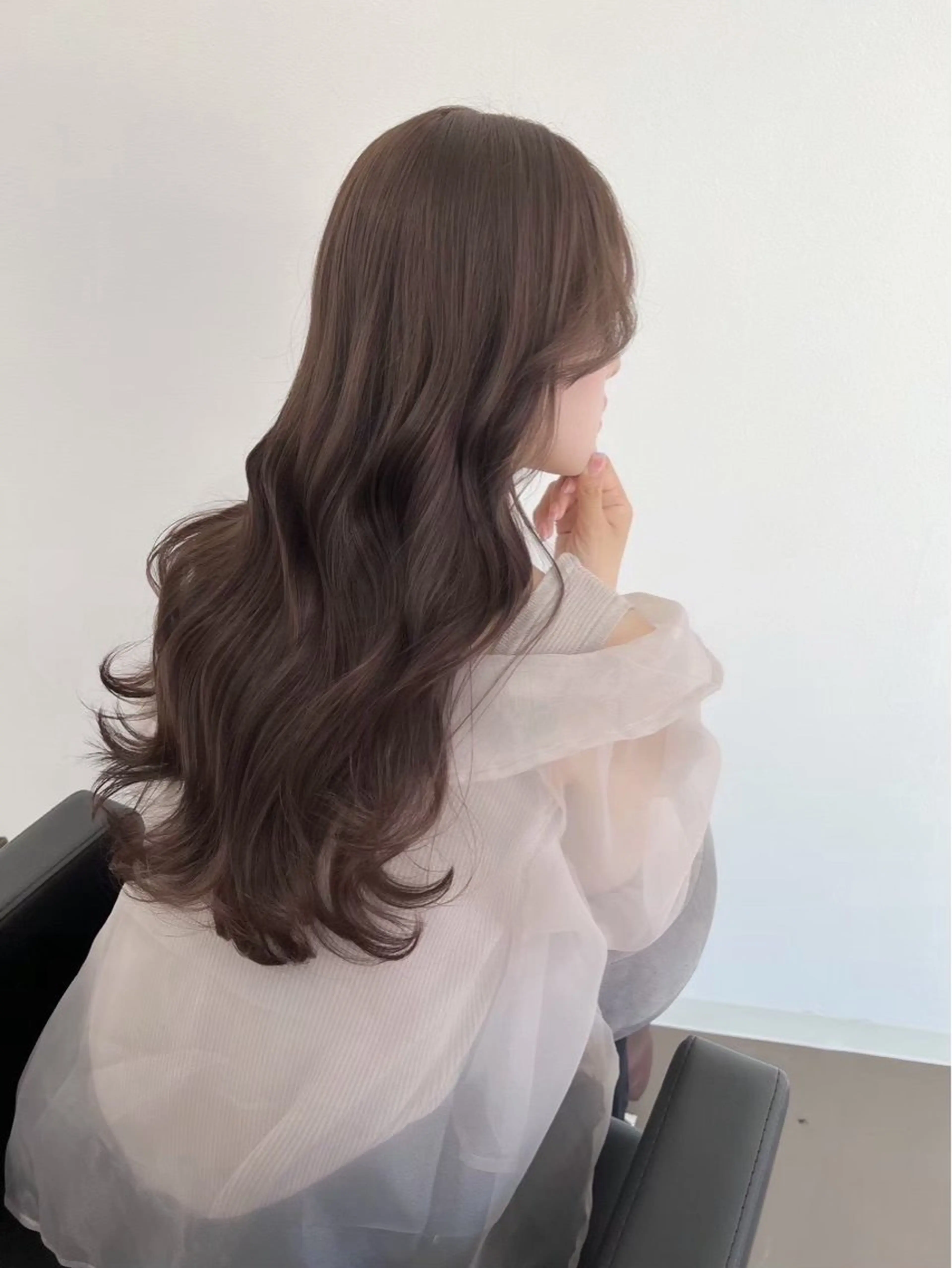 ミディアム カラー ヘアカラー トリートメント くるみ /モデル募集中のヘアスタイル