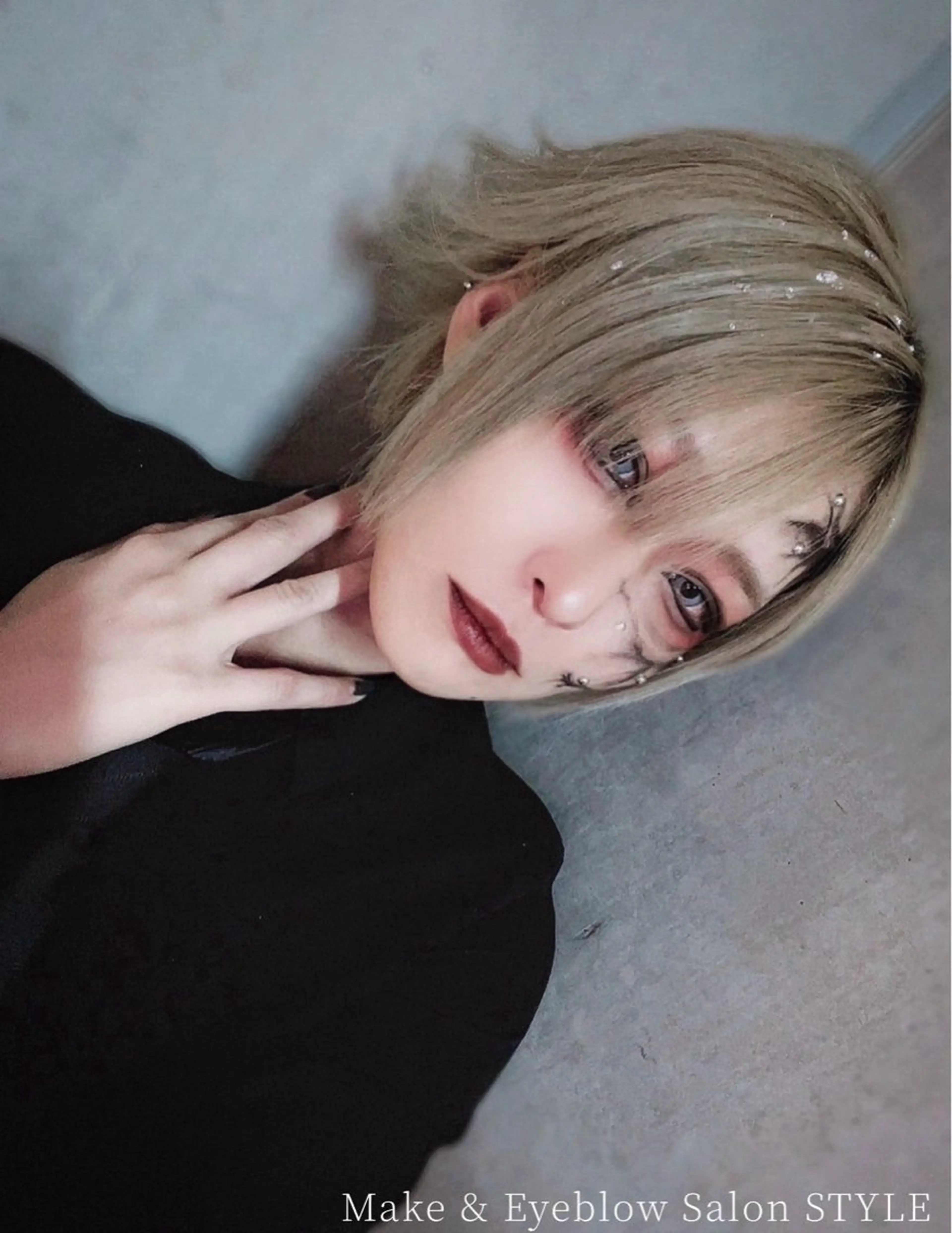 【ミニモ限定価格】V系、KPOP、アイドル、舞台等ステージ用フルヘアメイクの写真