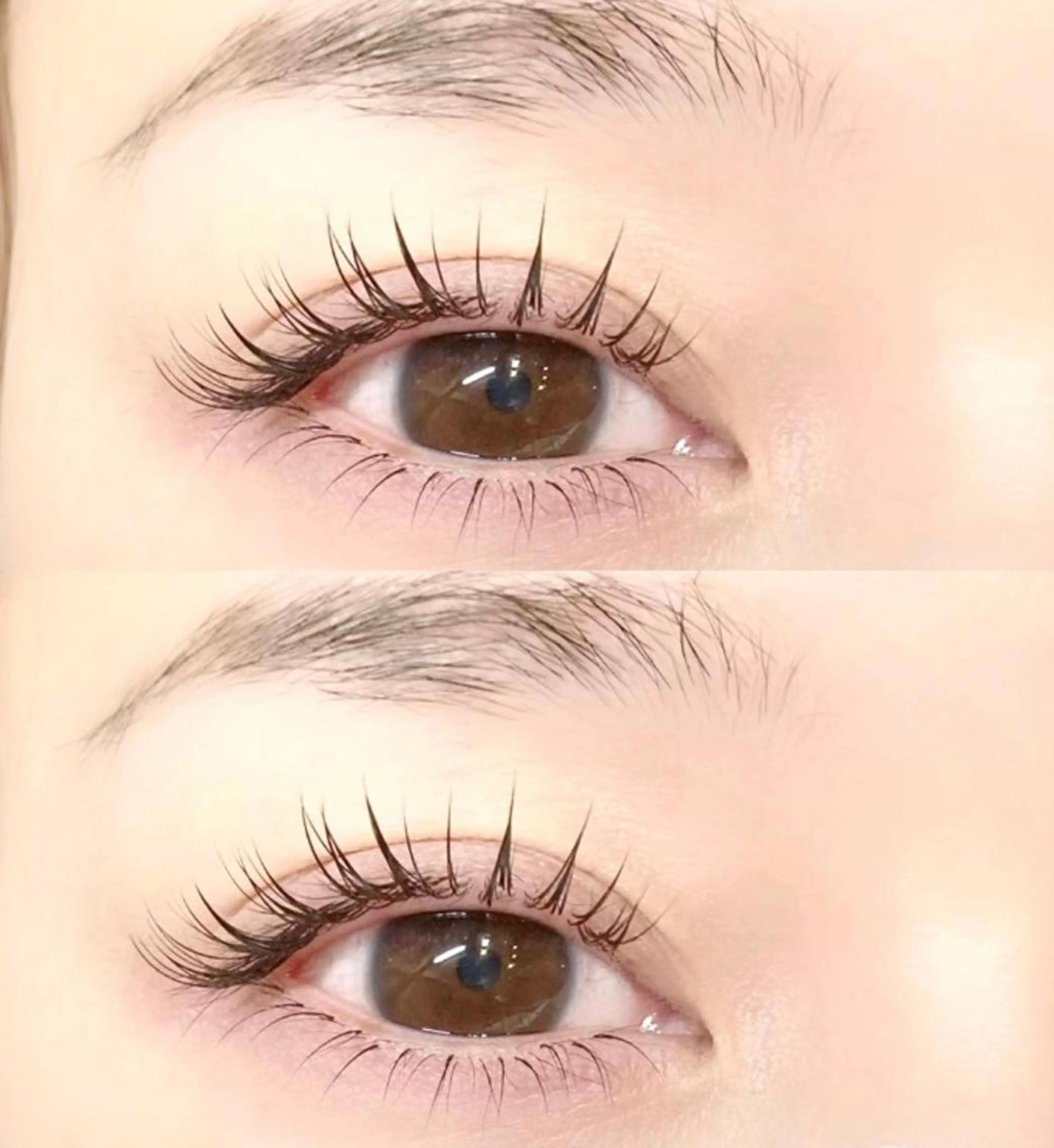 フラットラッシュ　上下の写真