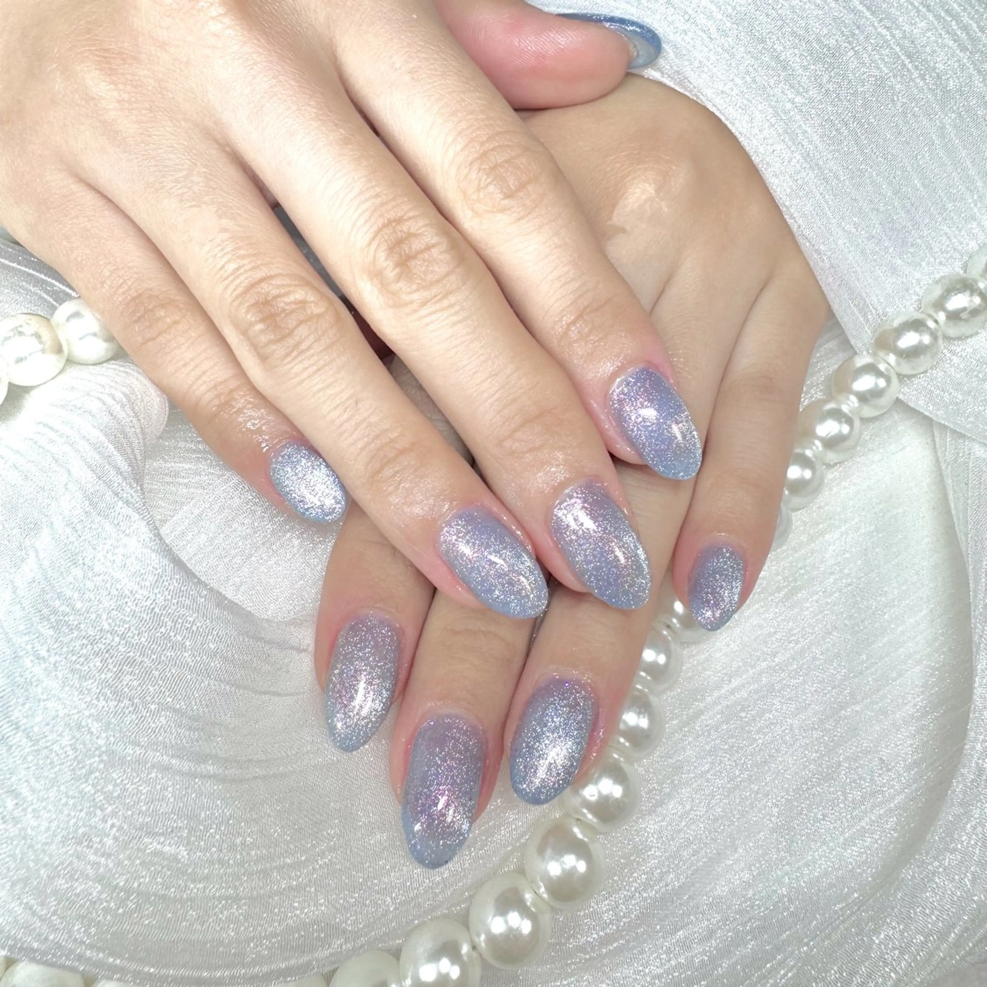 ネイル キラキラネイル マグネットネイル ハンドネイル navi nail yuriのネイルデザイン