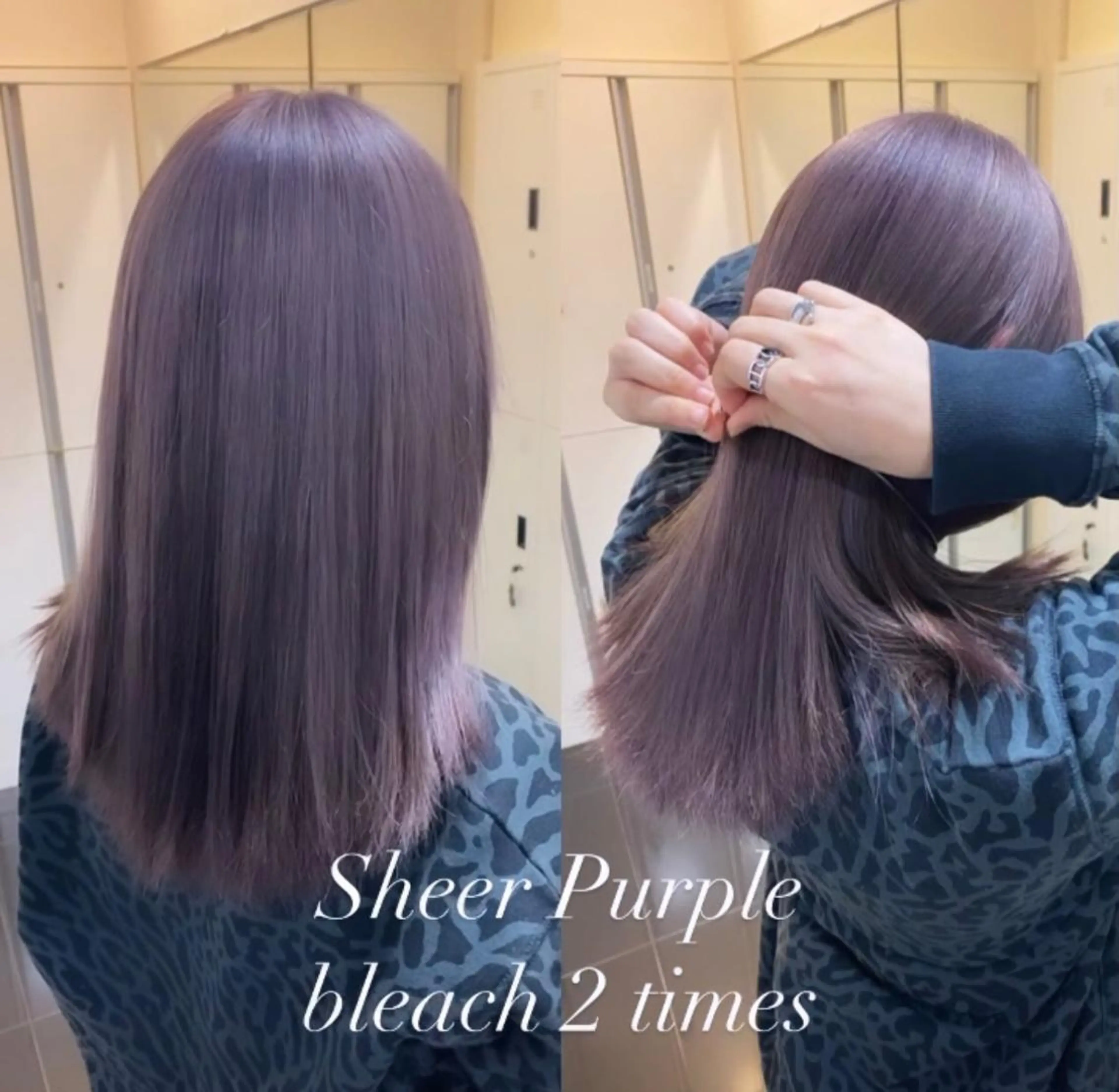 セミロング カラー ブリーチ ケアブリーチ ブリーチなしWカラー 🎀韓国ヘア/amiのヘアスタイル