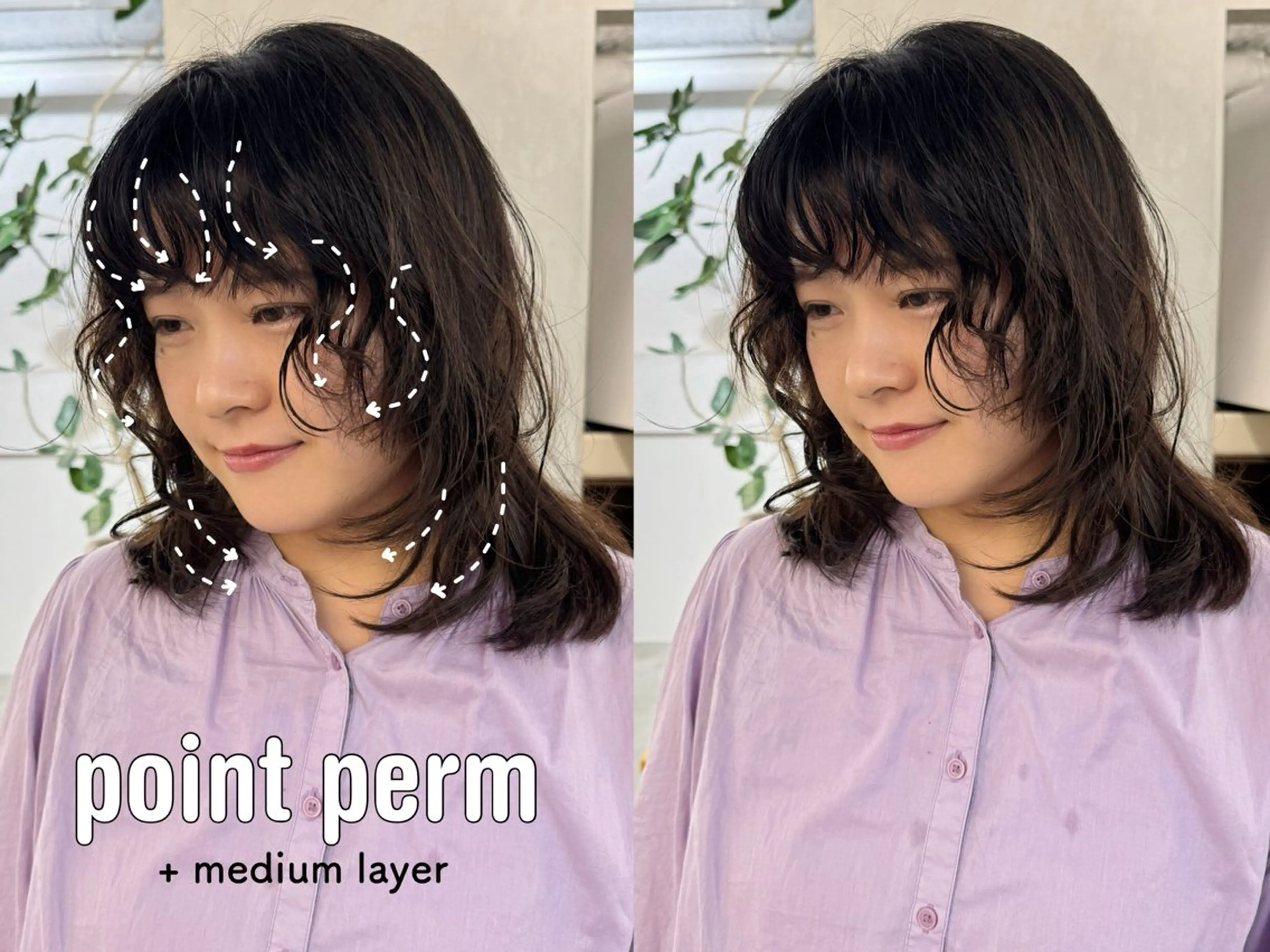 セミロング カット ヘアカラー トリートメント 顔周りcut・ご相談 ＝新宿しずく🇰🇷のヘアスタイル