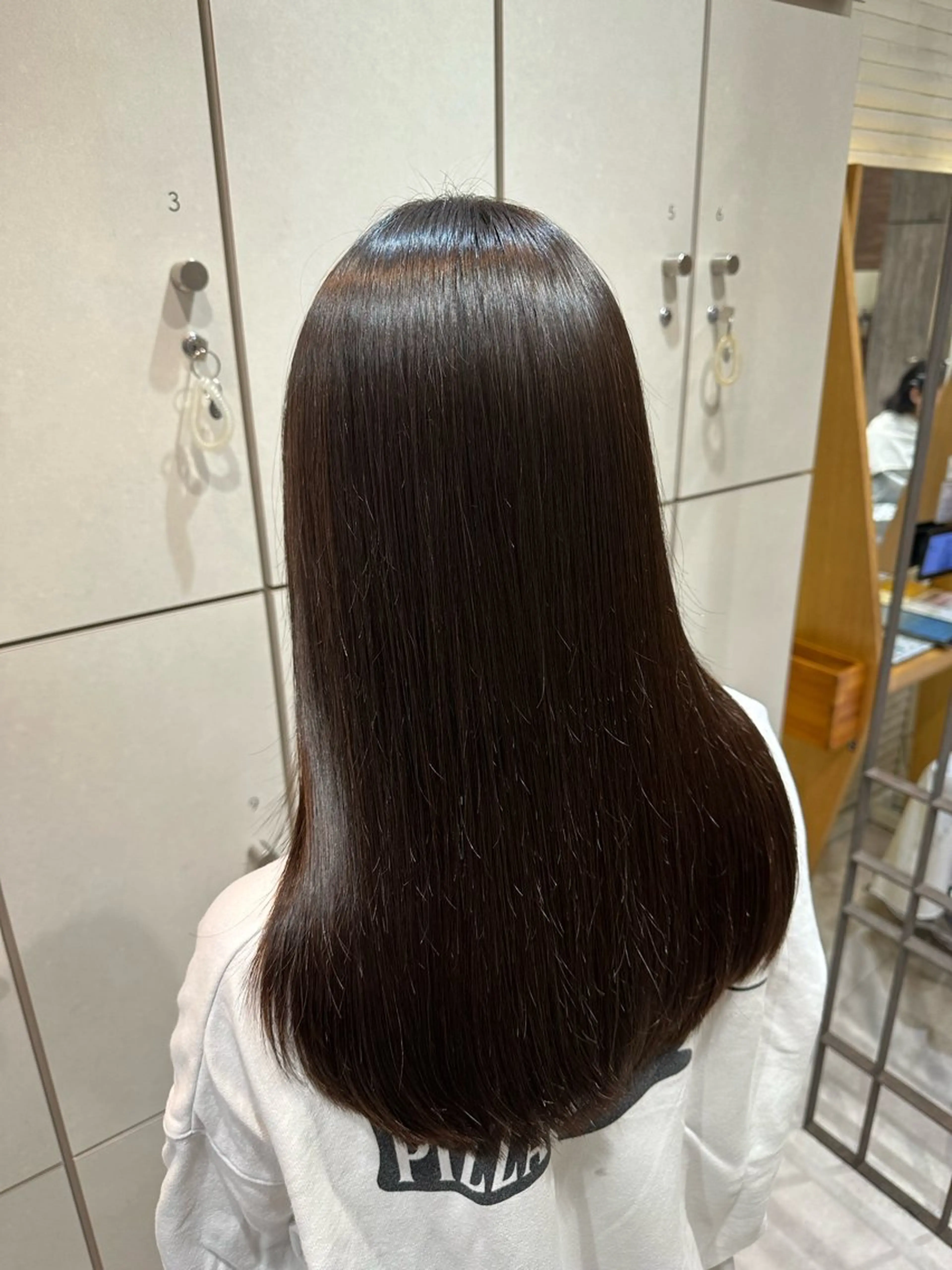 ロング カット ヘアカラー 美髪矯正/渡辺 りんのヘアスタイル