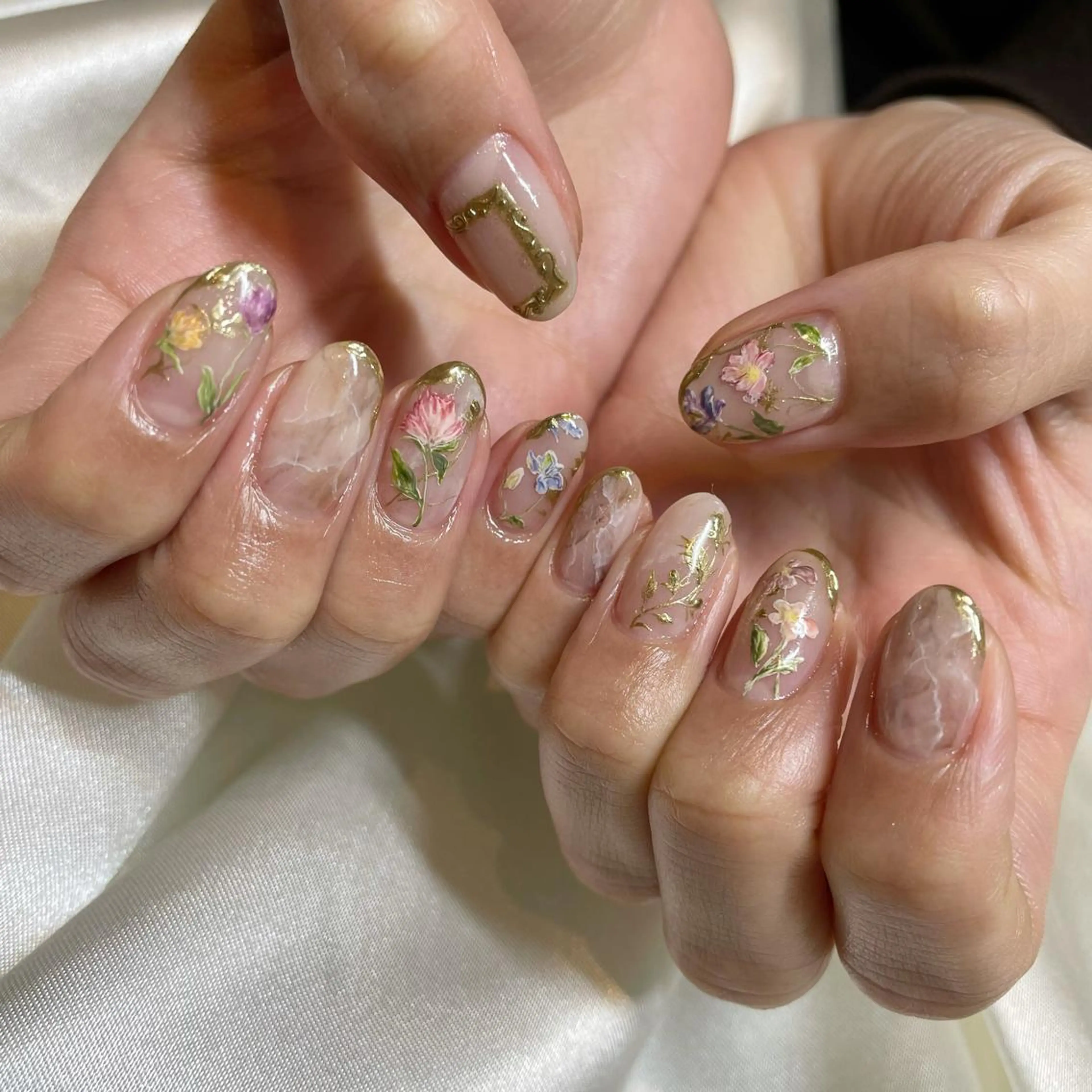 ネイル アートネイル フラワーネイル 三宅 京香のネイルデザイン