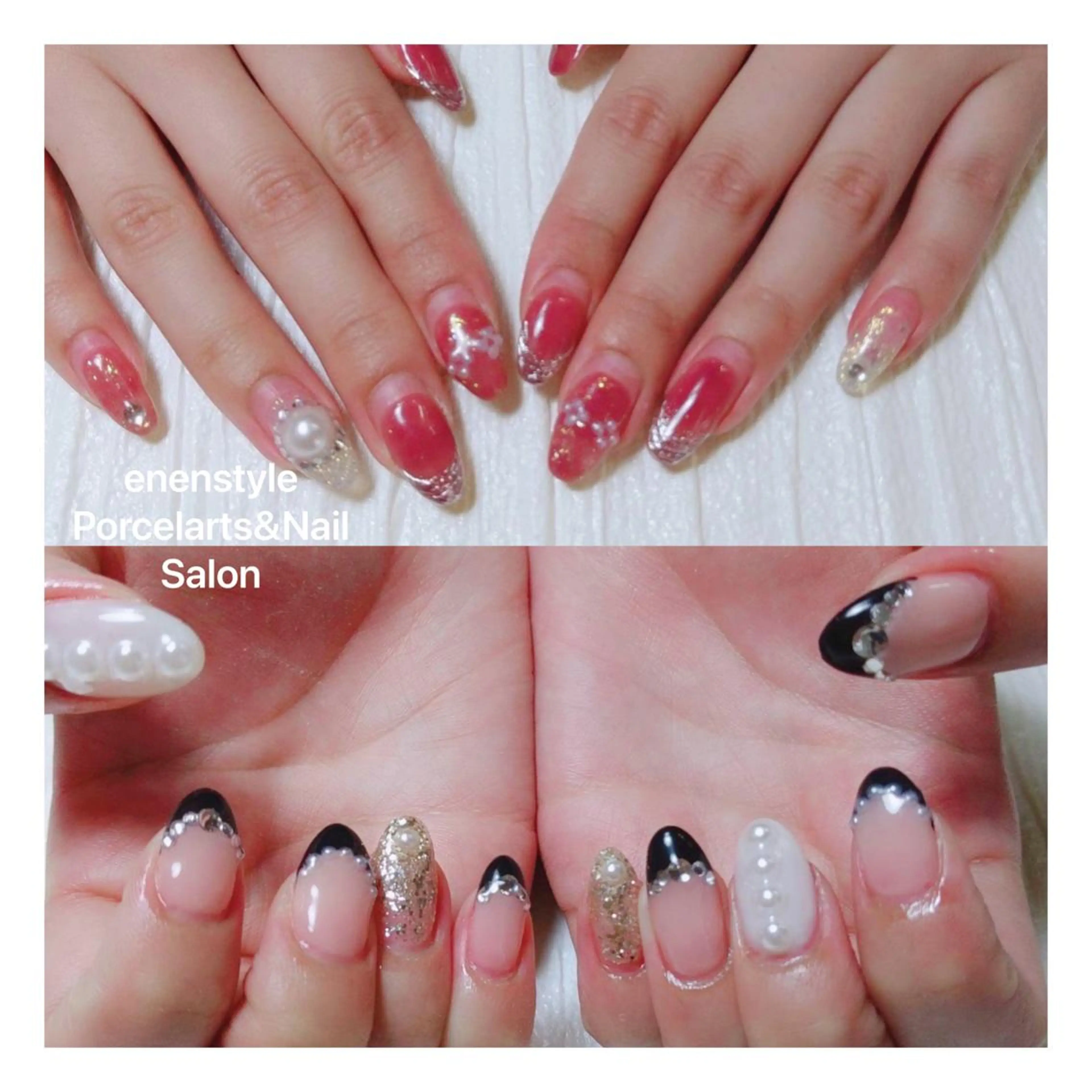 ミディアム ネイル ハンドネイル 👑enen style👑のネイルデザイン