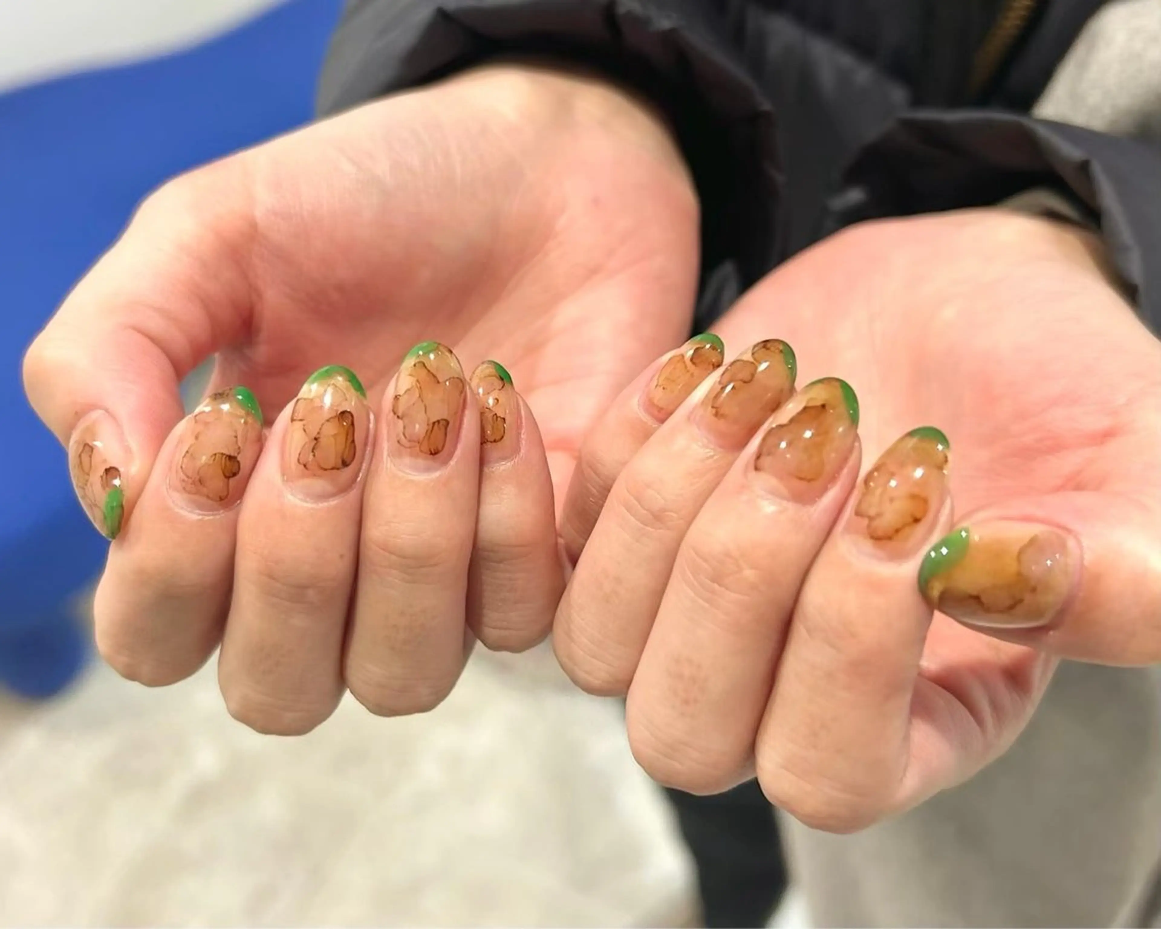 ネイル 0203ムニムサン 💙Honokaのネイルデザイン