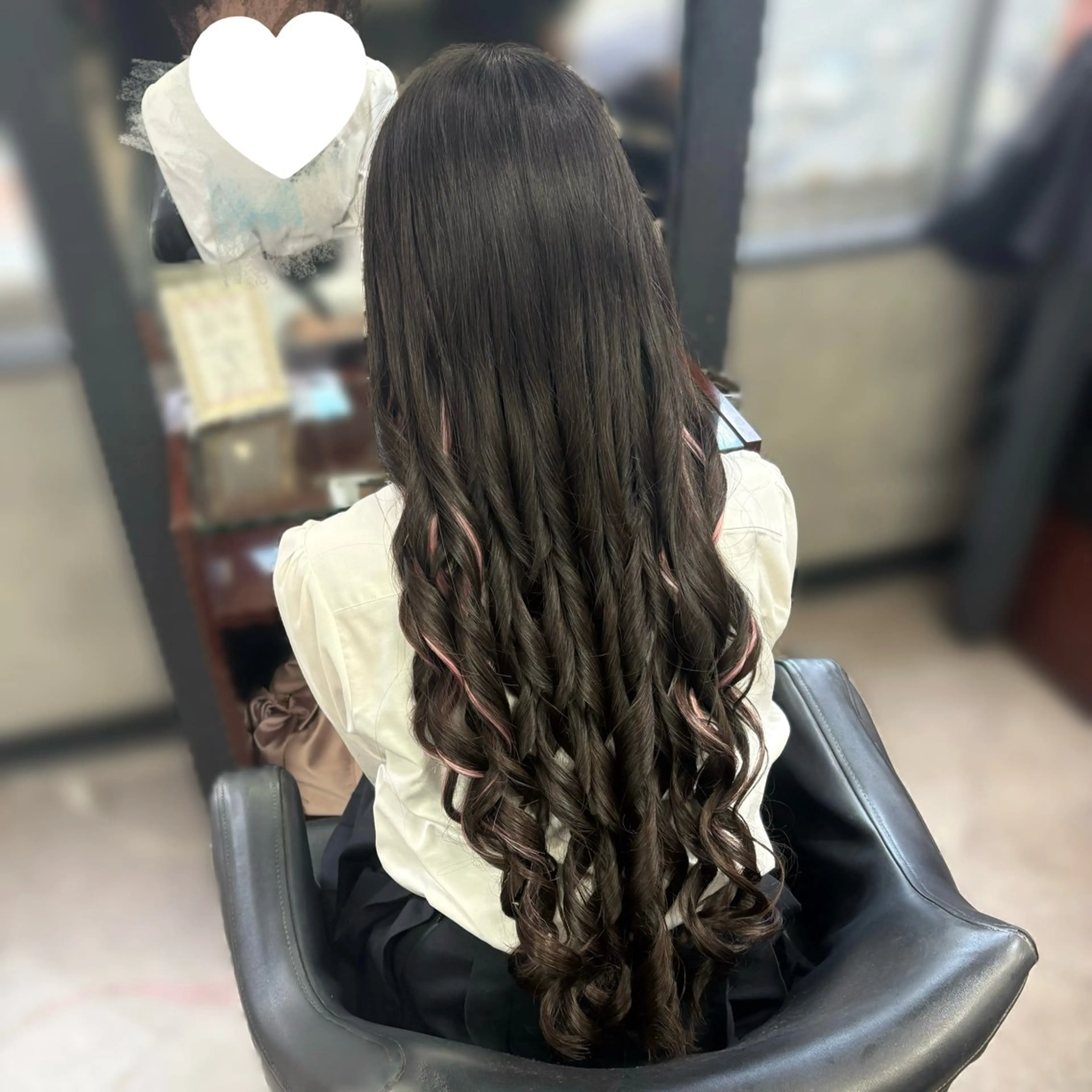 ロング エクステ OZ梅田♡ ゆはなブリーチのヘアスタイル