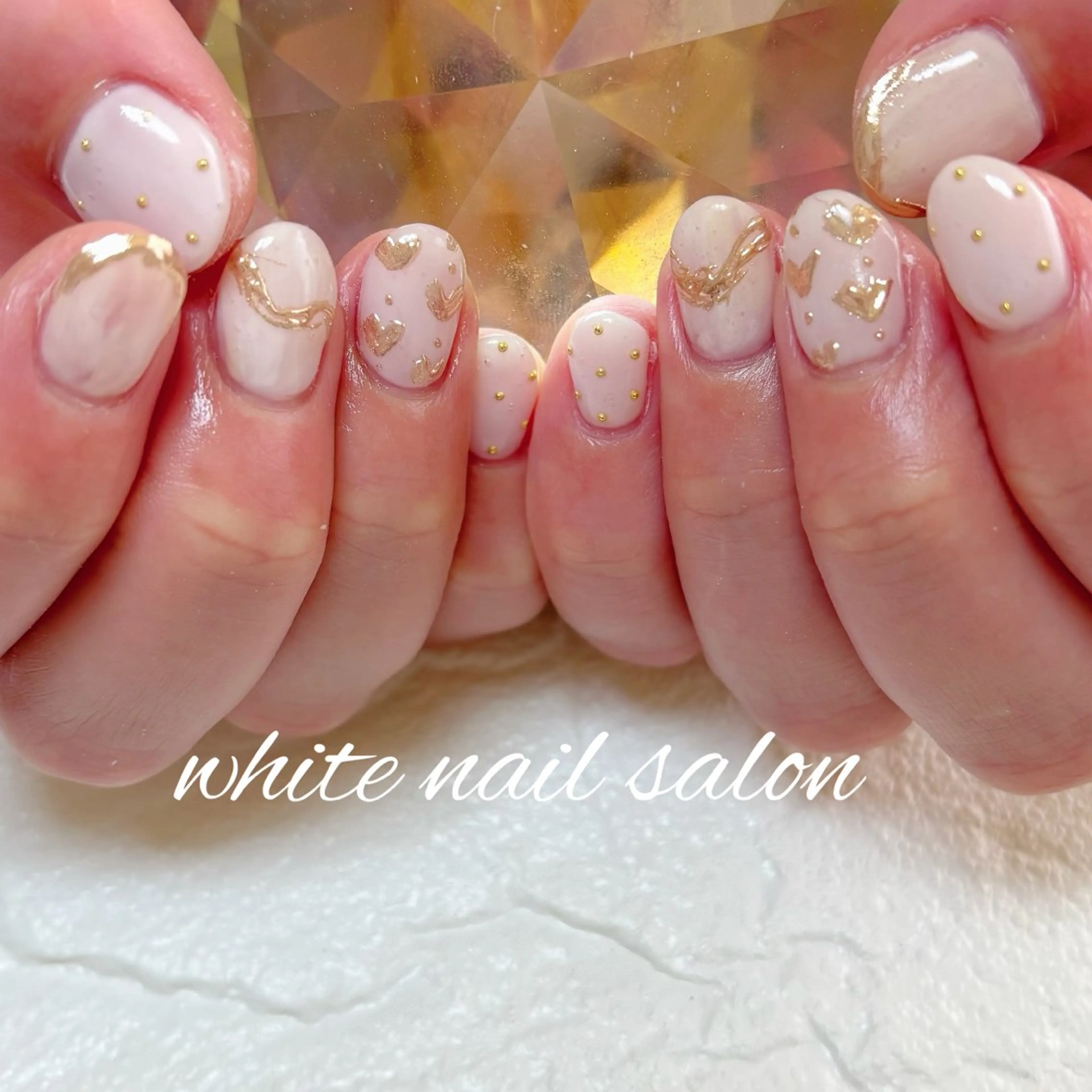 ネイル フットネイル 持ち込み ハンドネイル white nail salonのネイルデザイン