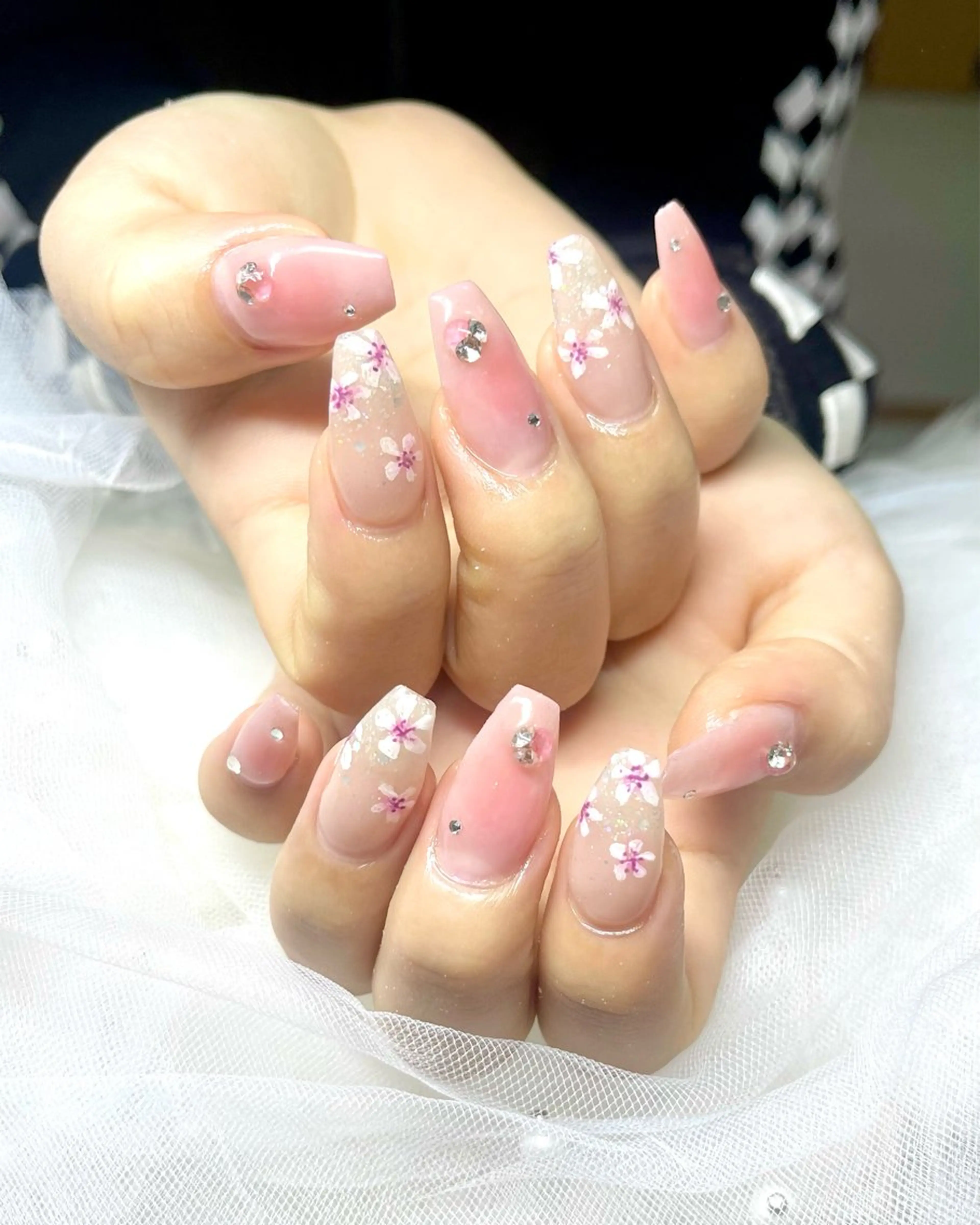 ネイル チークネイル 桜ネイル 春ネイル ハンドネイル fox. nail__sakiのその他イメージ