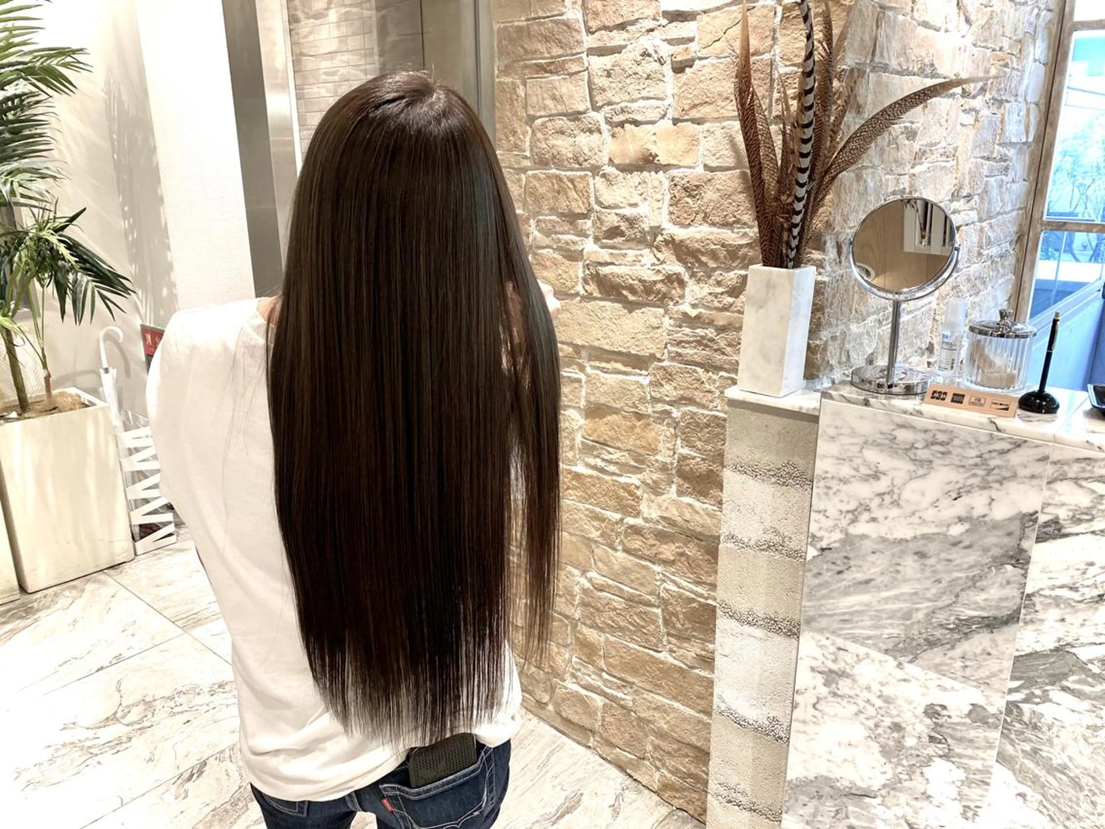 ロング カラー 髪質改善カラー、美髪 トリートメント専門のヘアスタイル