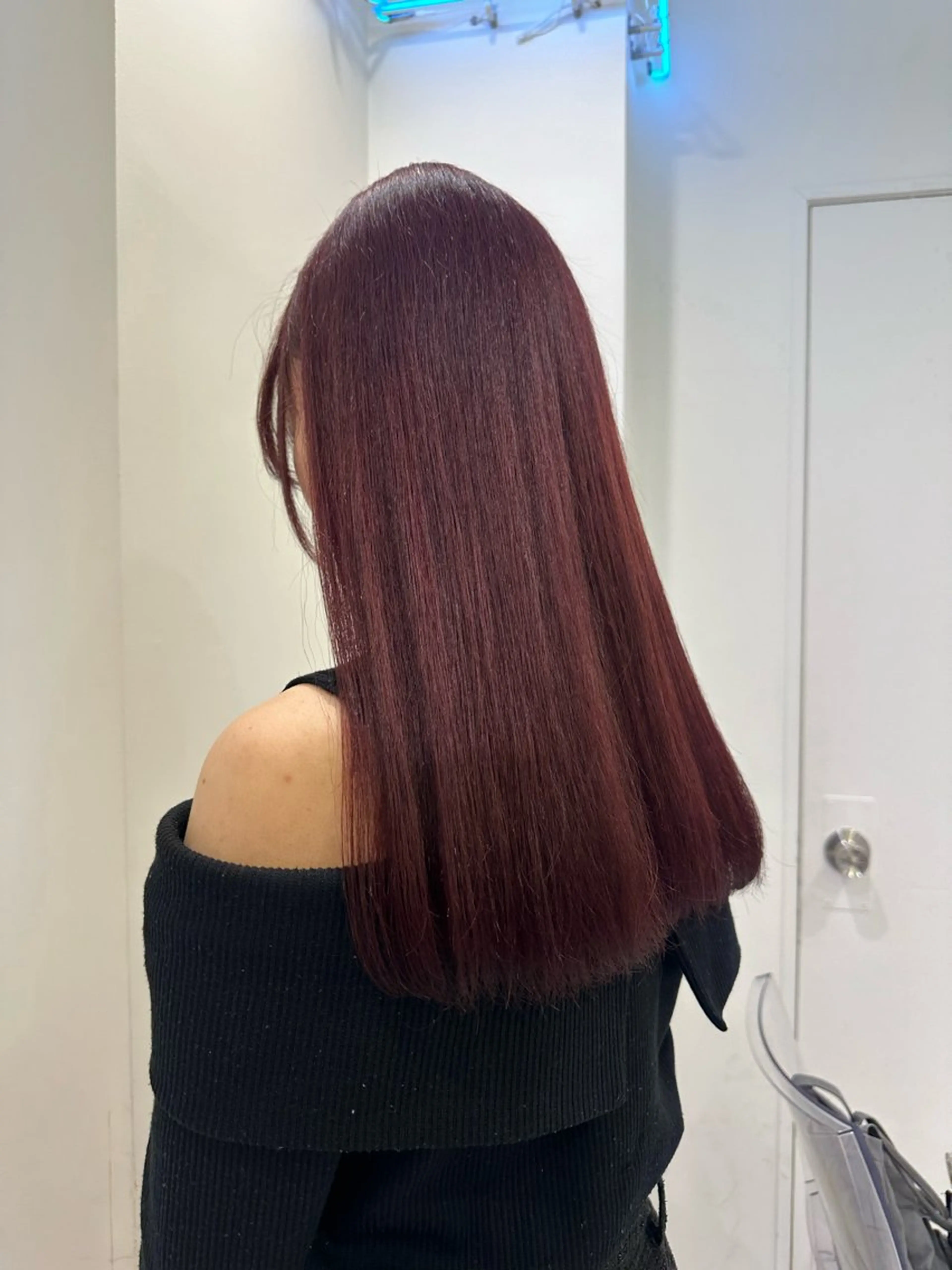 ロング カラー ブリーチ ブラウンカラー ブリーチなしカラー ピンクカラー ピンクブラウン ヘアカラー トリートメント 渋谷/透明感カラー /半個室/こうめいのヘアスタイル