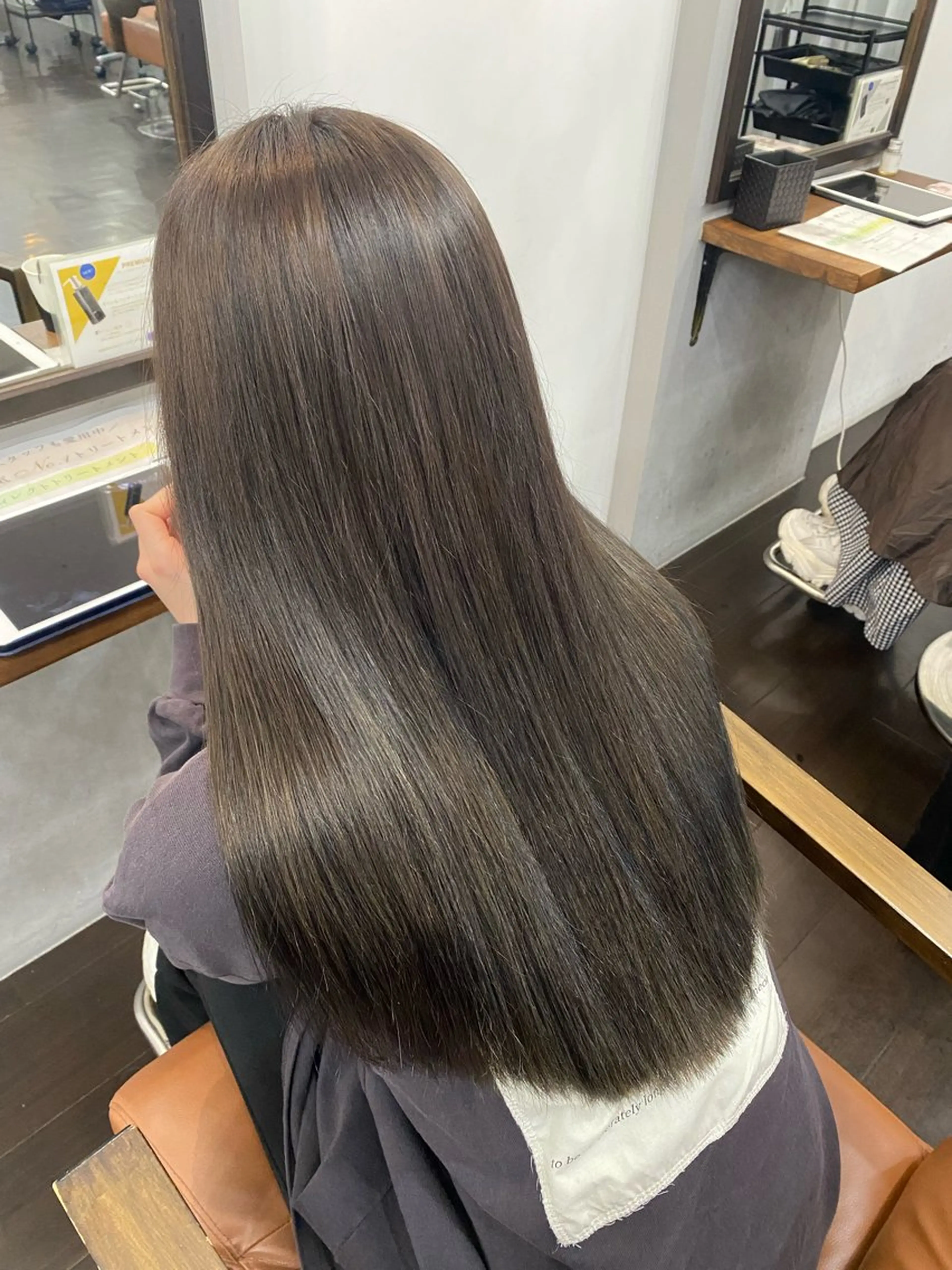 ロング カラー パーマ ヘアアレンジ ブリーチ 酸性ストレート ストレートパーマ 🍒ᩚ名駅/艶髪 縮毛矯正/あゆ🍒ᩚのヘアスタイル