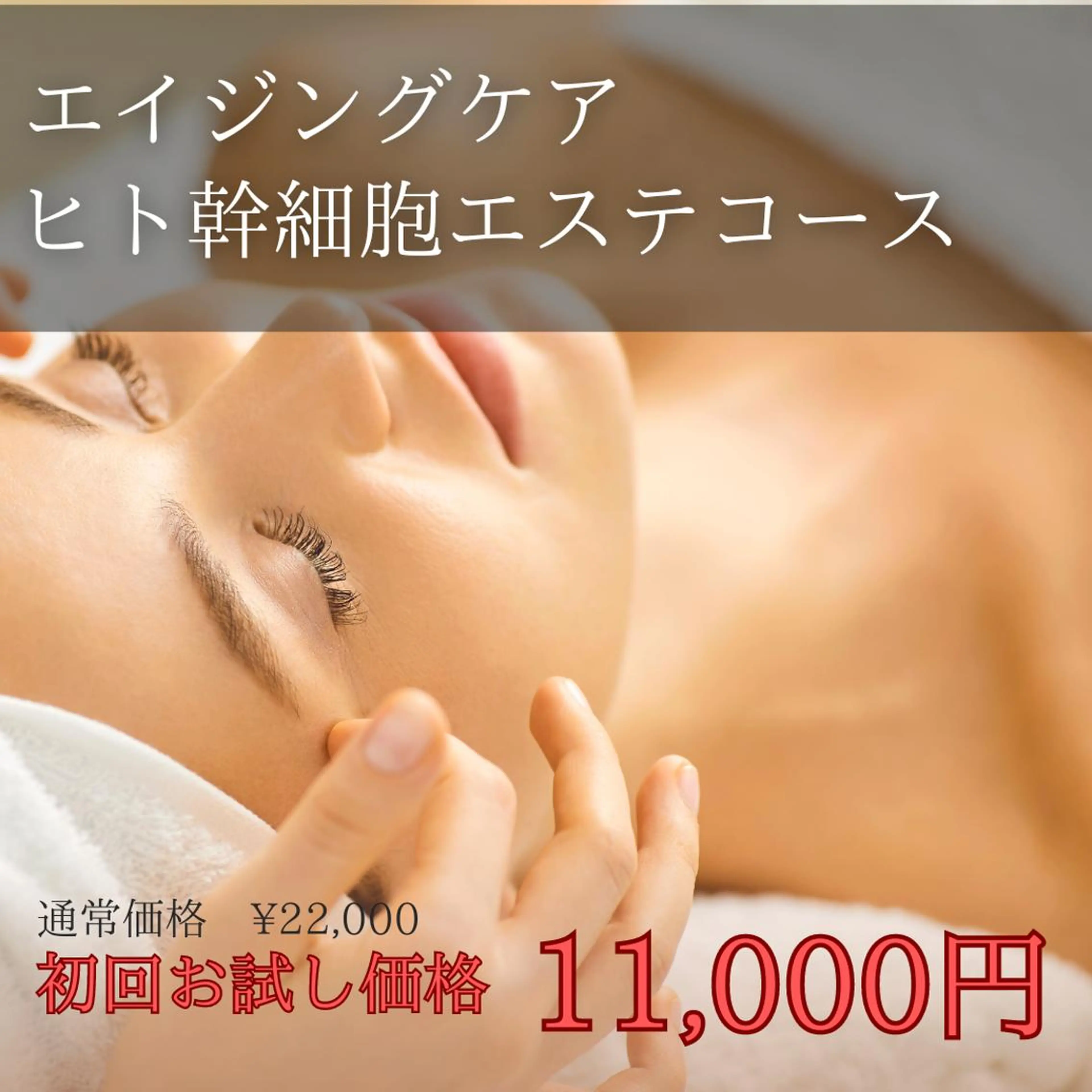 【肌細胞を元気に！！】ヒト幹細胞コース　￥22,000→\11,000の写真