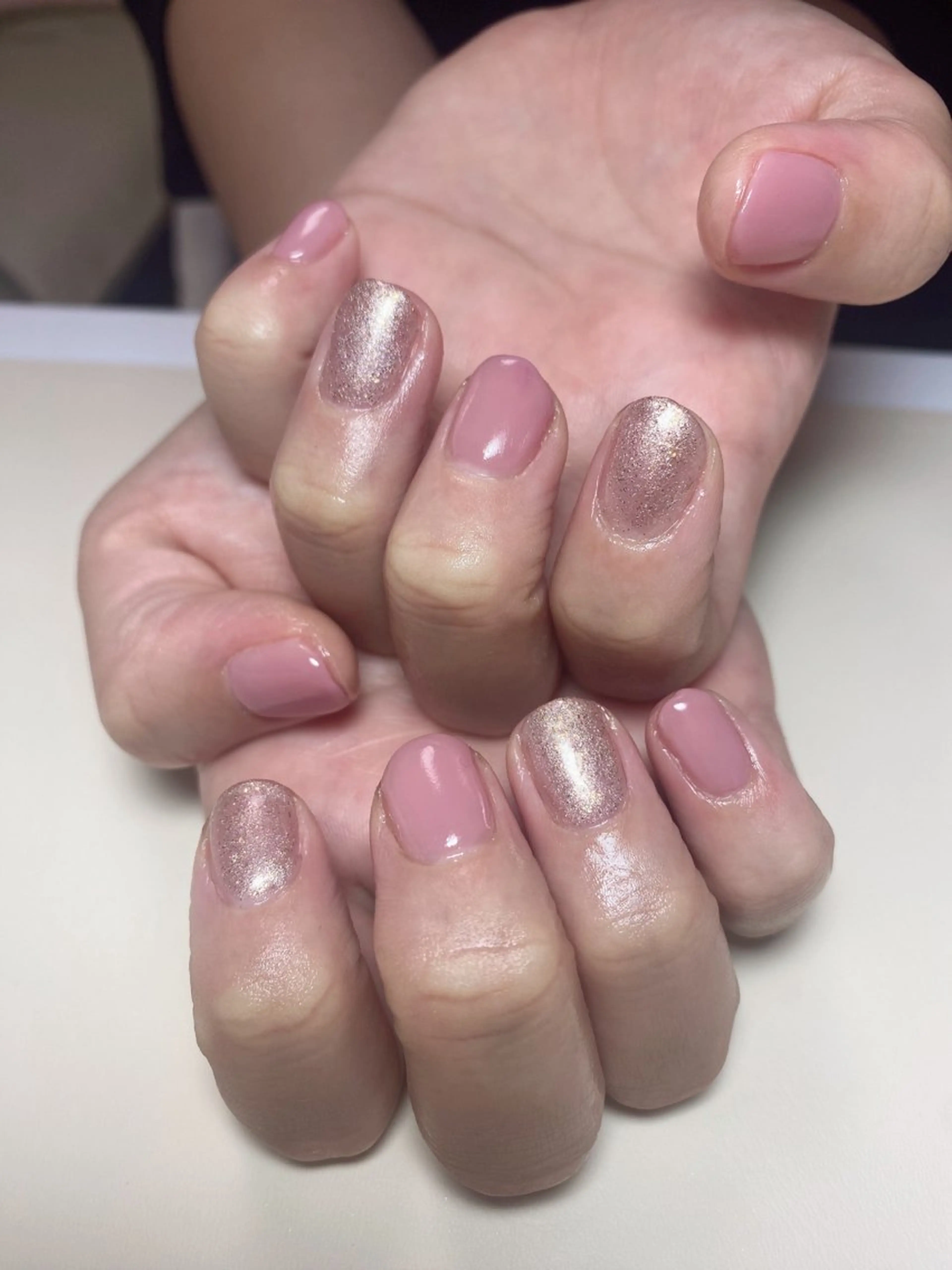 ネイル ピンク ハンドネイル Nail Salon K 🧸美爪育成のネイルデザイン