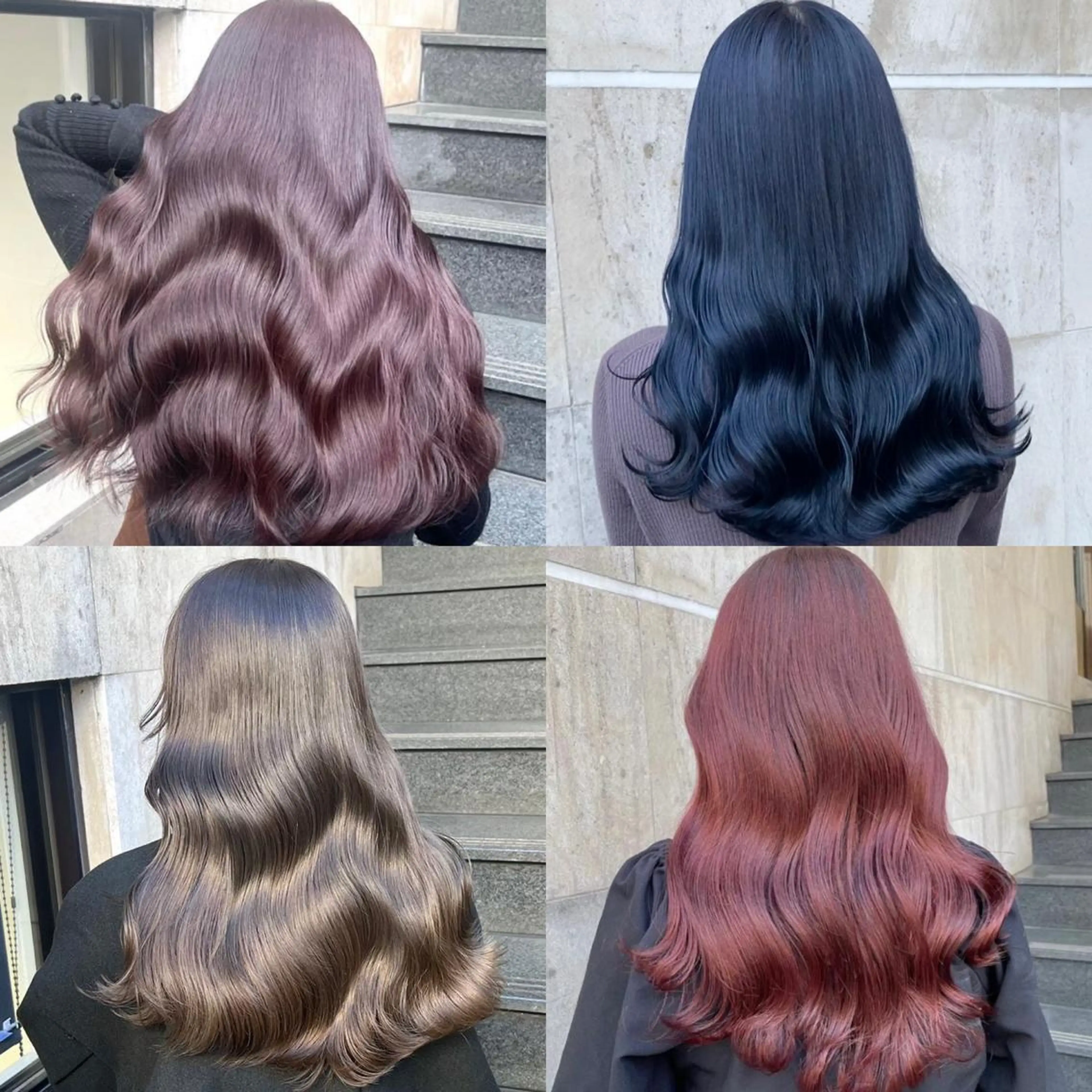 ミディアム カラー ヘアカラー トリートメント ヘッドスパ 韓国系レイヤー特化 hiroのヘアスタイル