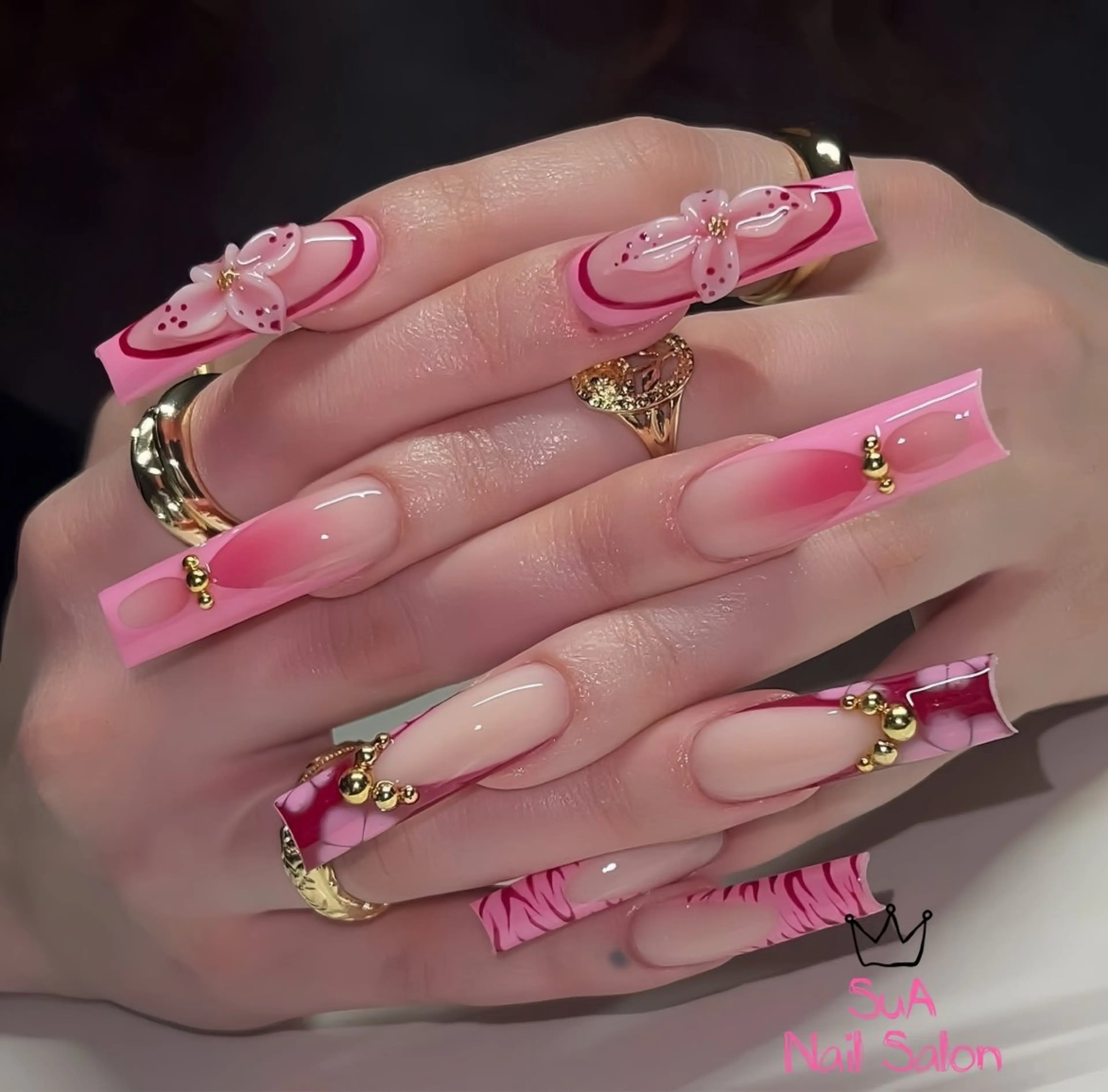 ネイル ジェルネイル ロングネイル スーパーロングネイル ハンドネイル SuA NailSalon四日市所属・SuA Nail Salonのネイルデザイン