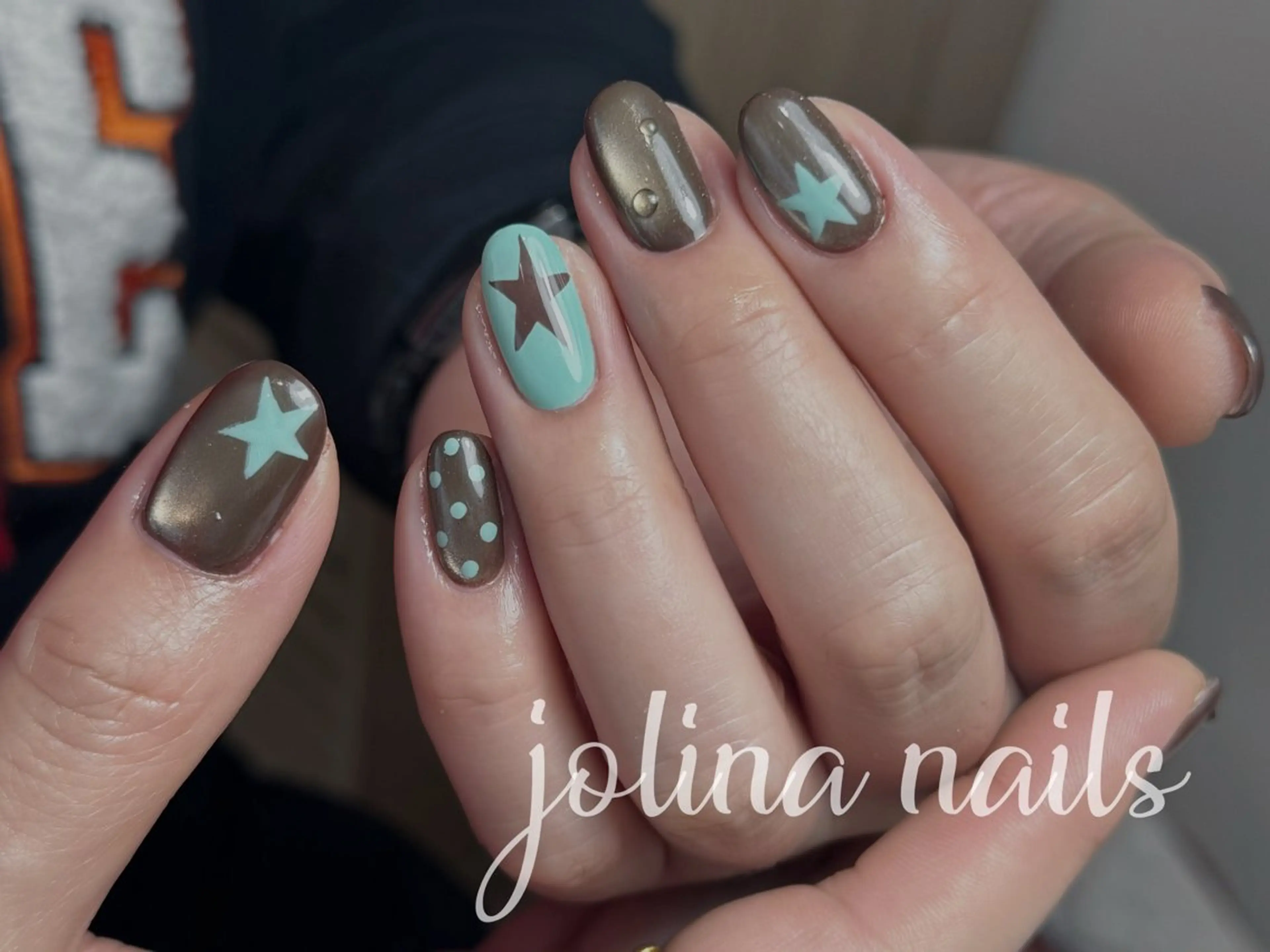 ネイル アートネイル マグネットネイル メンズネイル jolina nails鶴見店のネイルデザイン