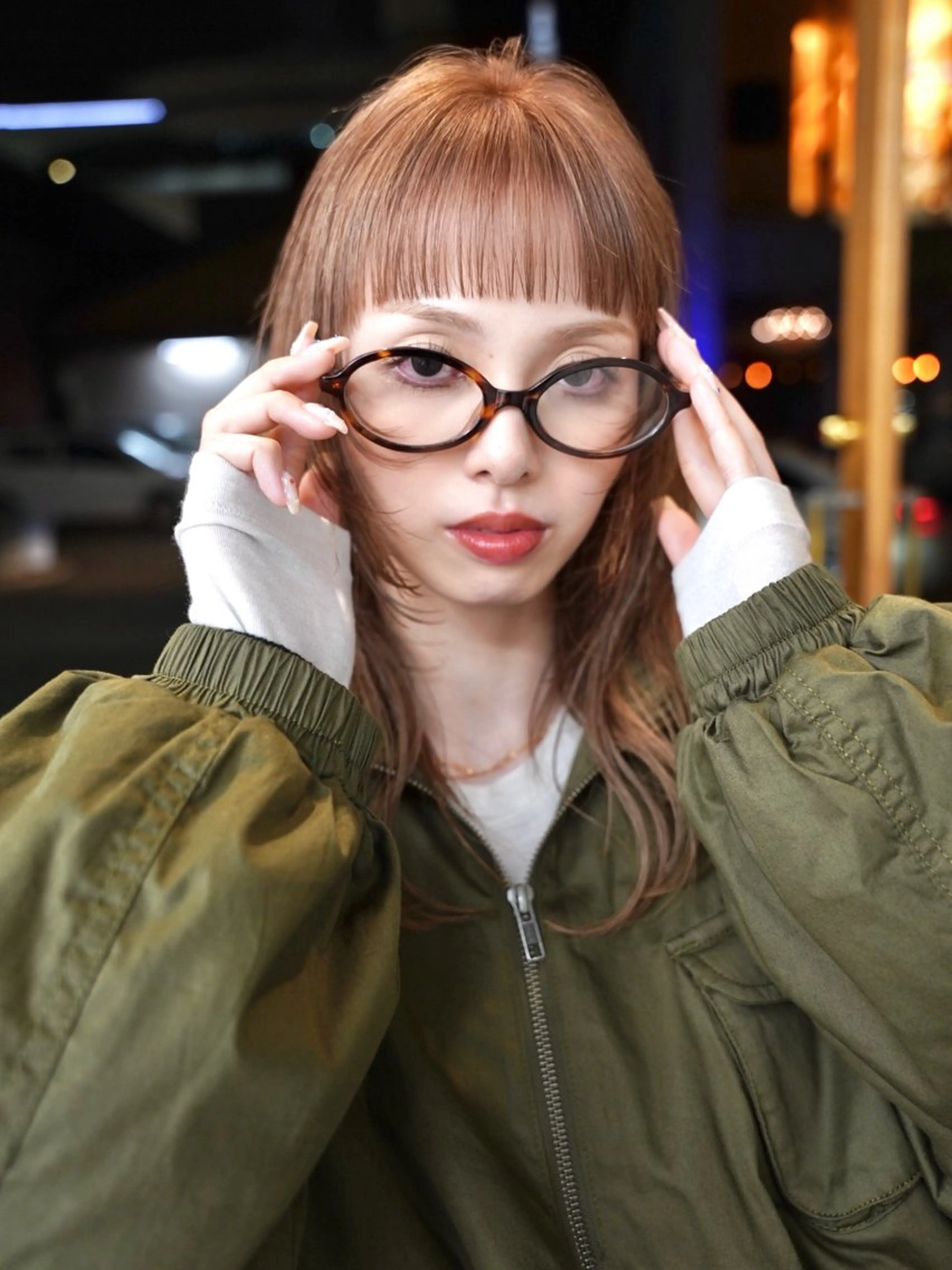 ミディアム カラー ベージュカラー レイヤーカット カット ヘアカラー トリートメント Kaito🐶 /デザイン/レイヤーのヘアスタイル