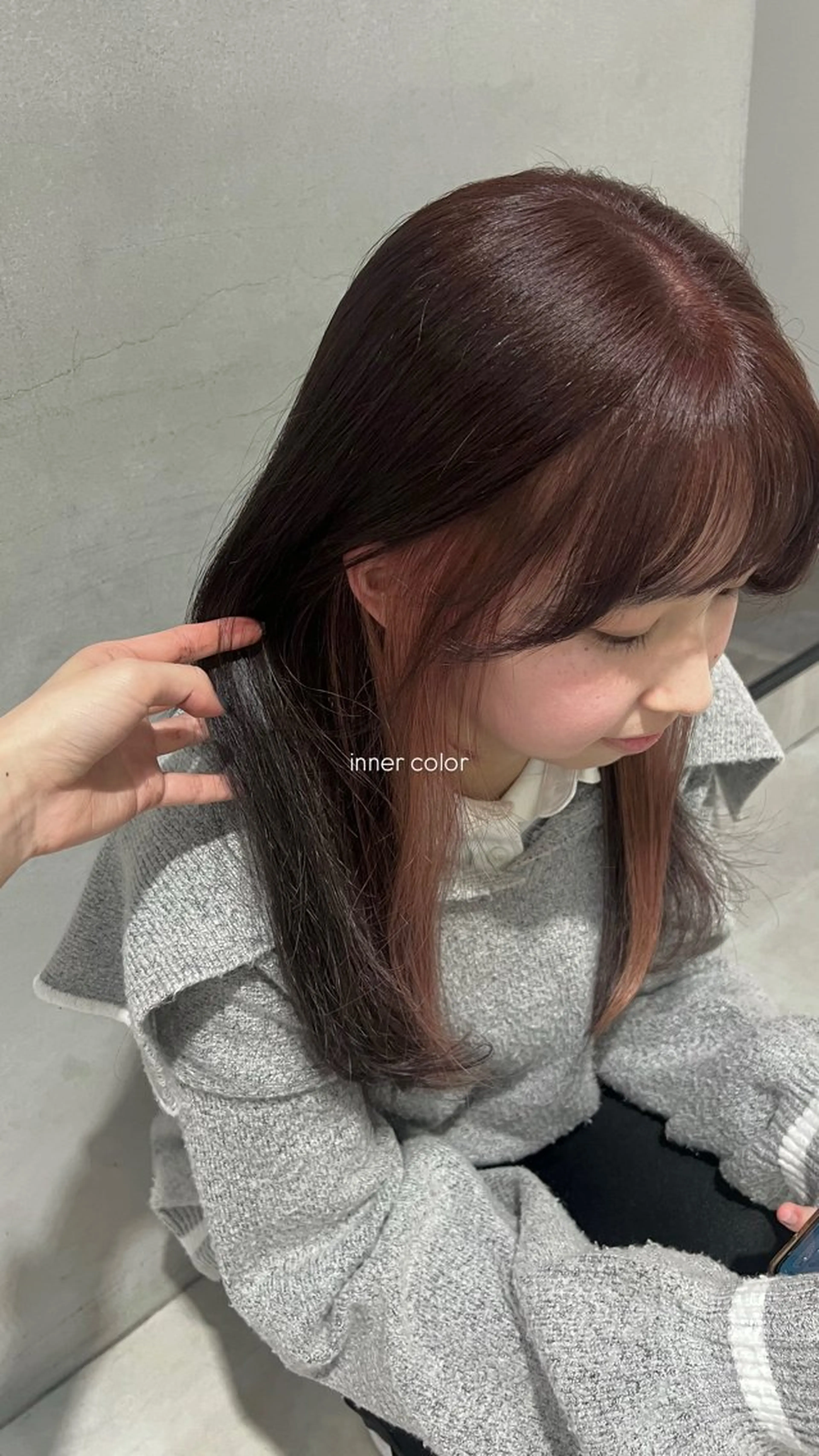 セミロング beleef mel meiのヘアスタイル