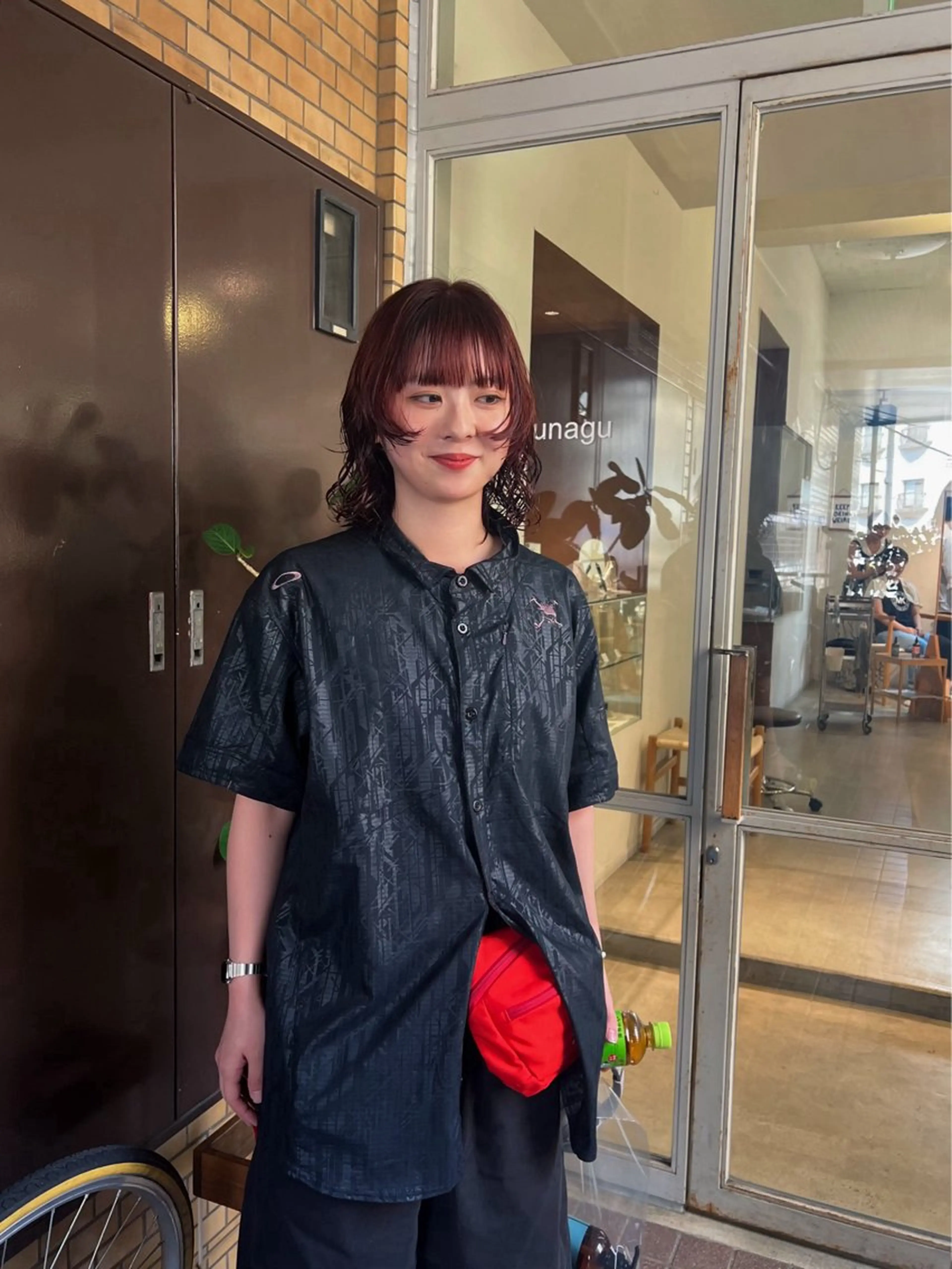 ミディアム カラー 南部 綾音のヘアスタイル