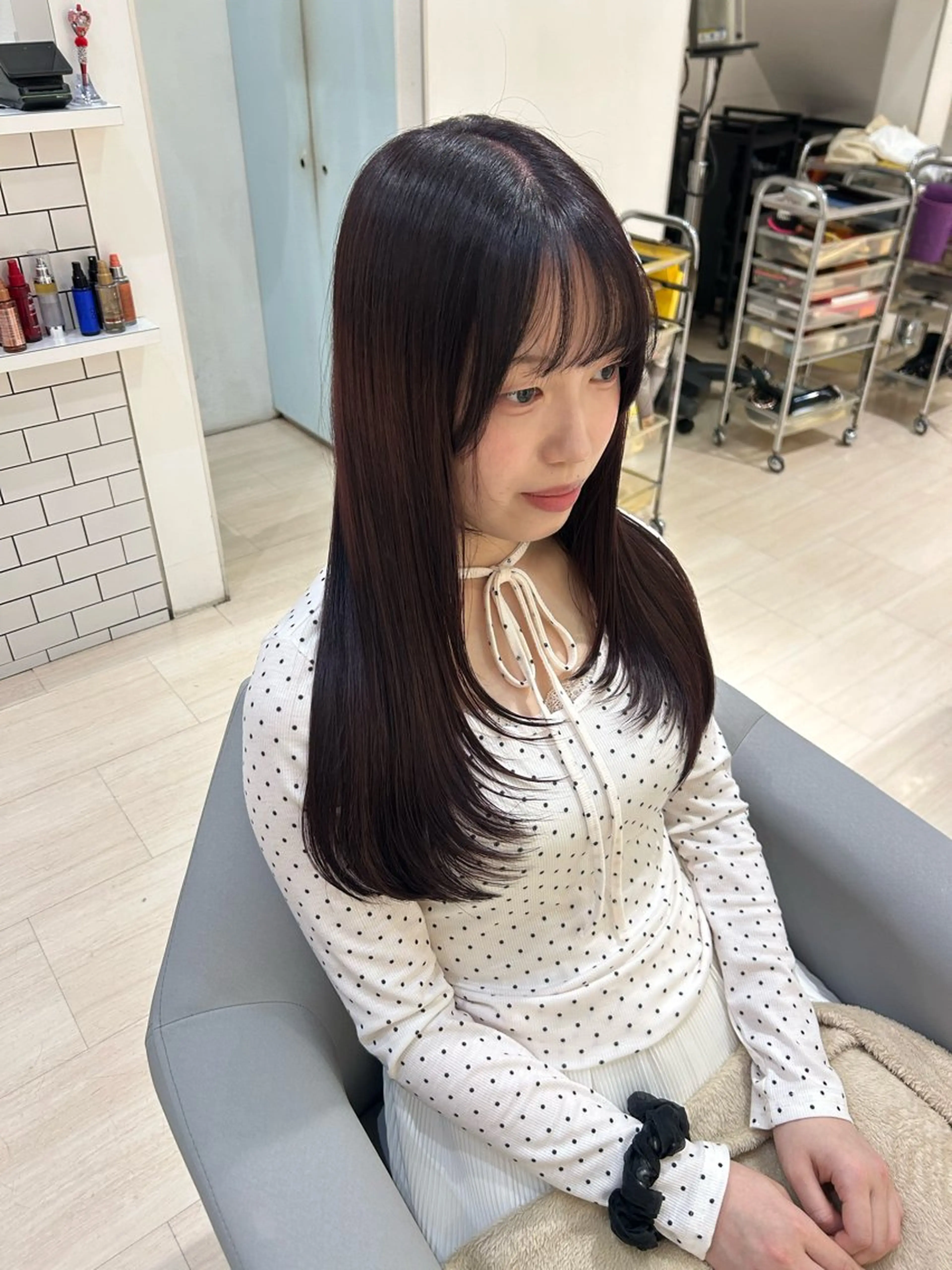 ロング カット ヘアカラー 堀 日次のヘアスタイル