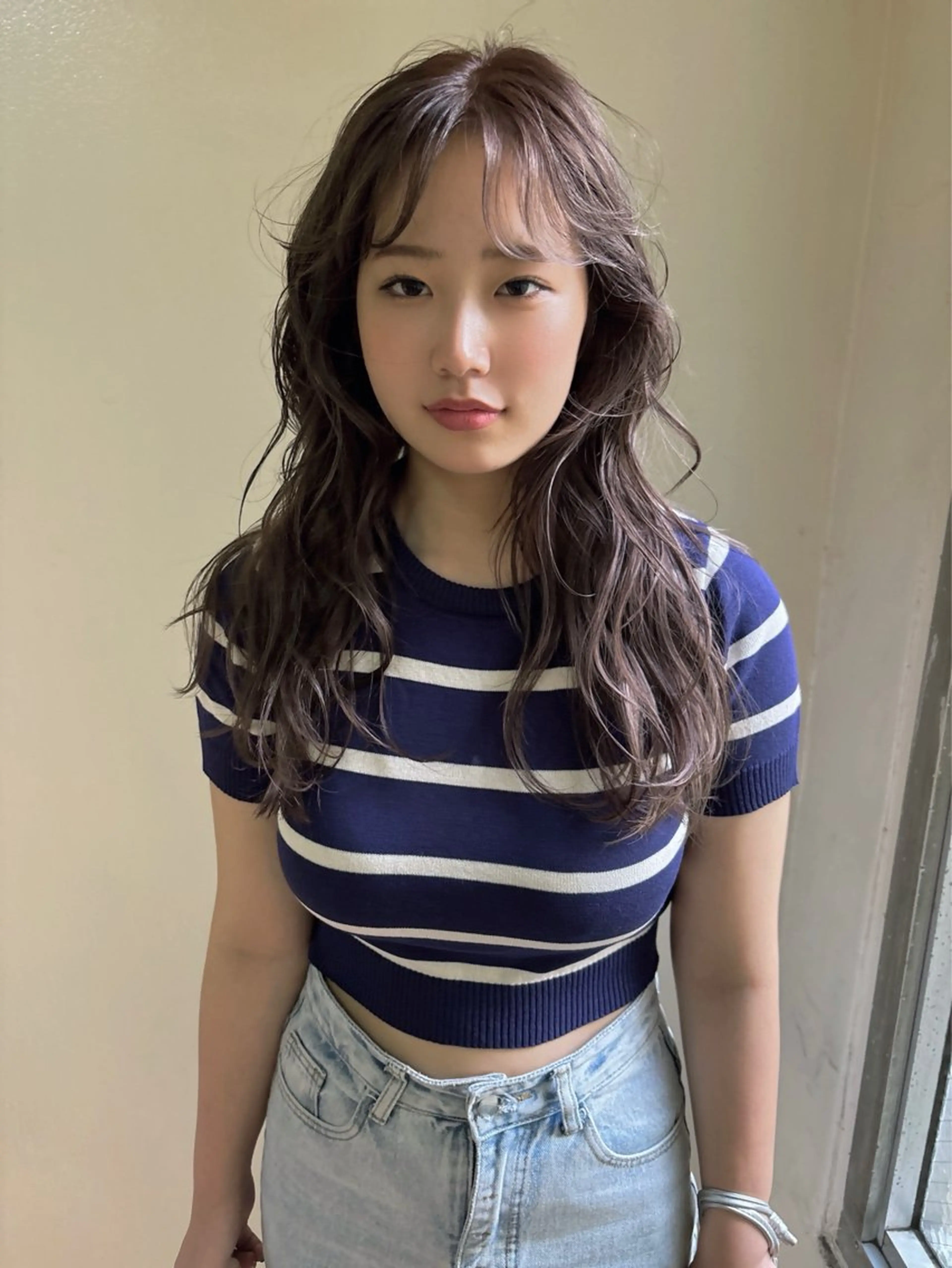 ロング カラー グレージュ 広島/ボブ/レイヤー 🌿‬wakabaのヘアスタイル