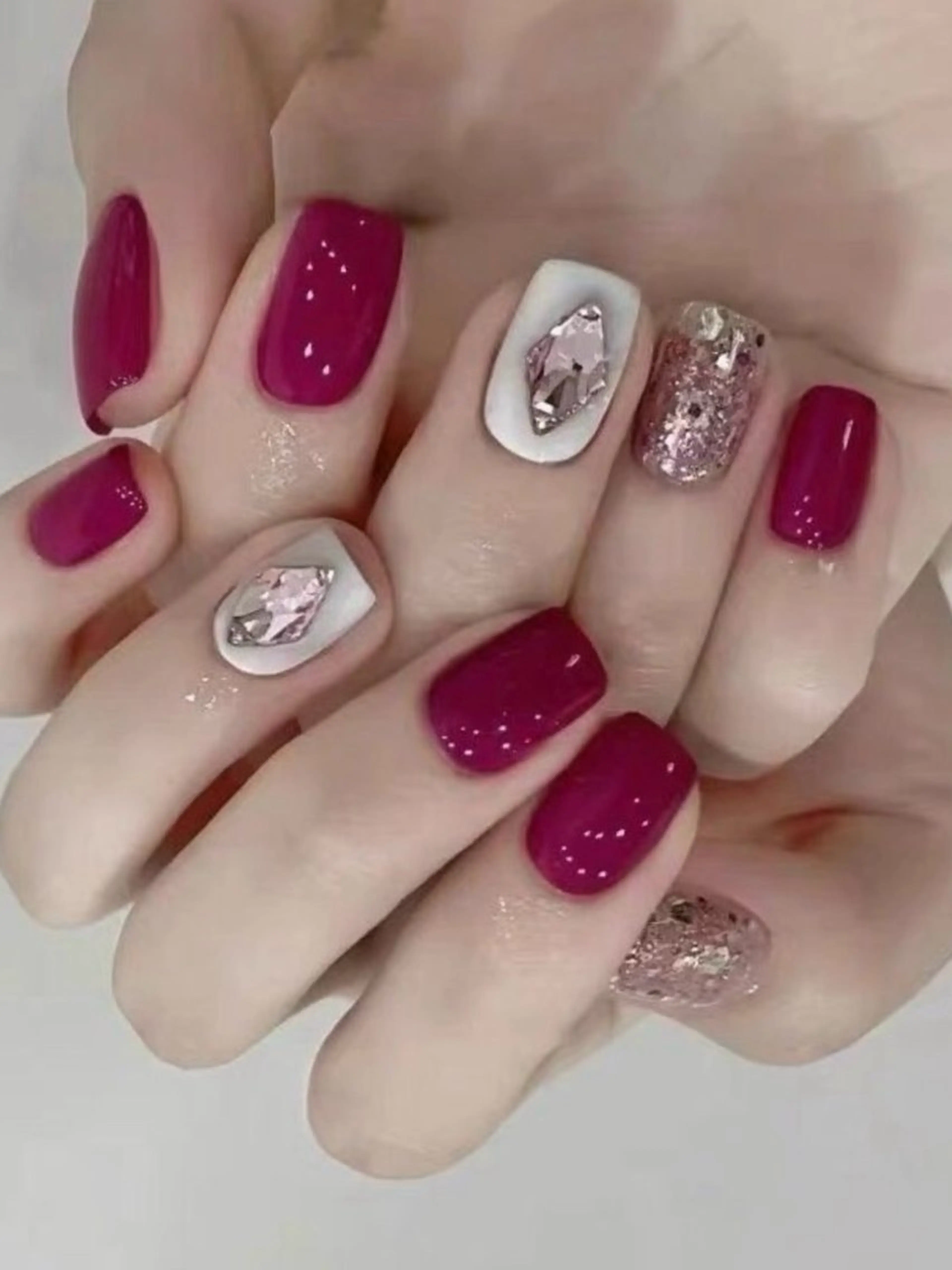 ネイル ハンドネイル H3 Nail Tsuki🦋💙のネイルデザイン
