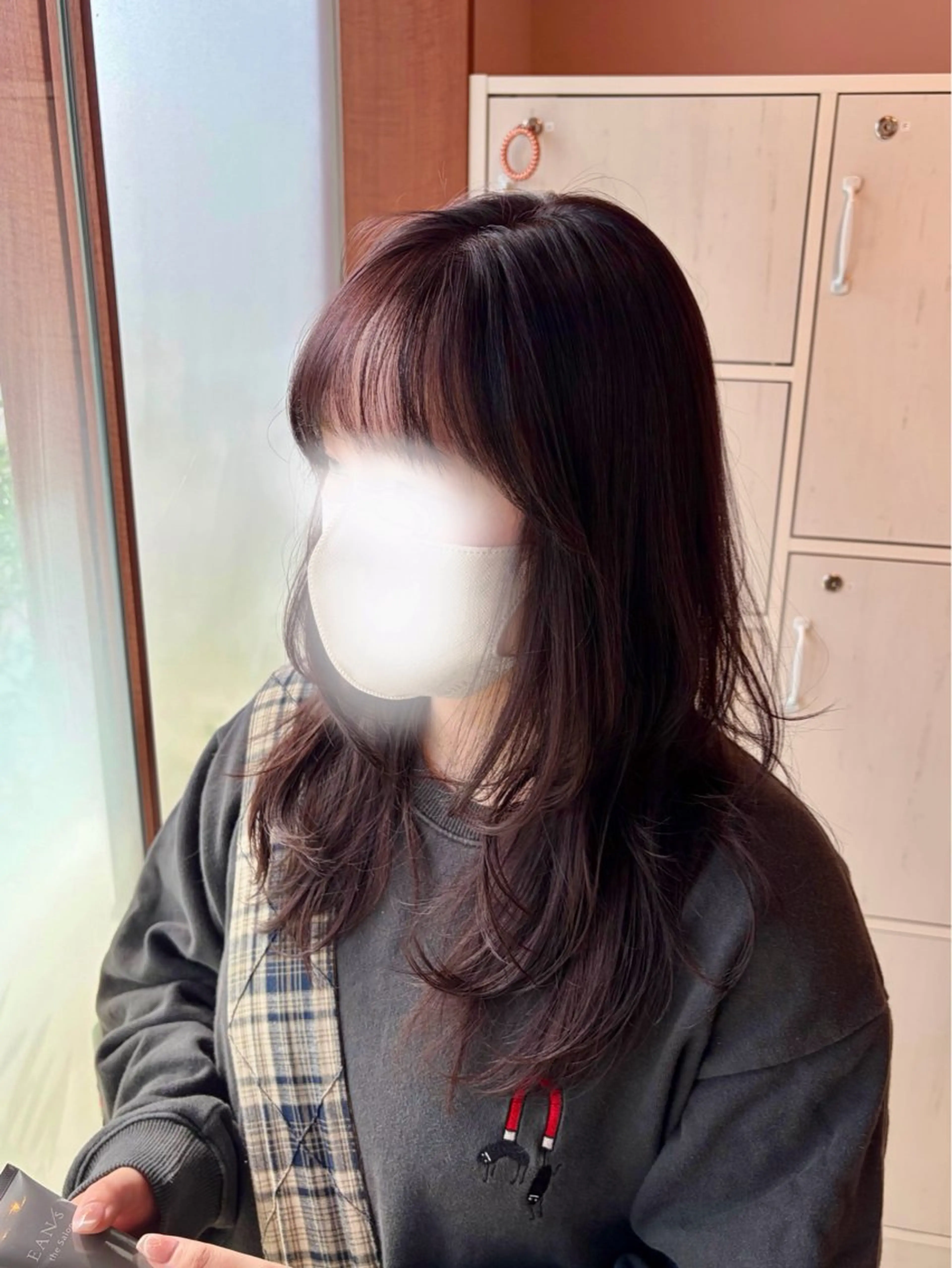 セミロング カラー 透明感カラー 韓国風ヘア トリートメント ·.⟡ 福田 彩乃 透明感カラー🪄🩵のヘアスタイル