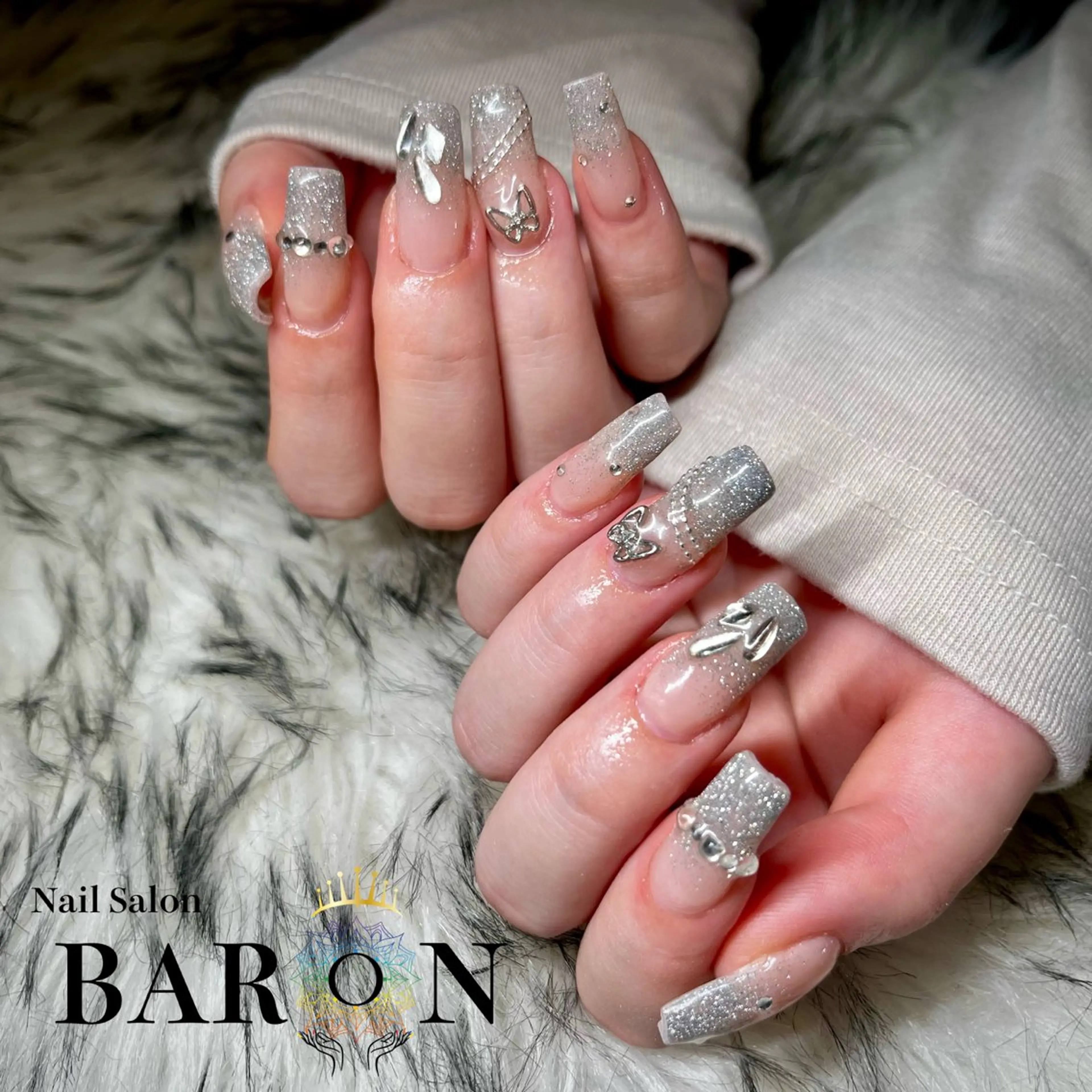 ネイル フラッシュネイル ハンドネイル ☆SAKI☆ BARON 店長のネイルデザイン