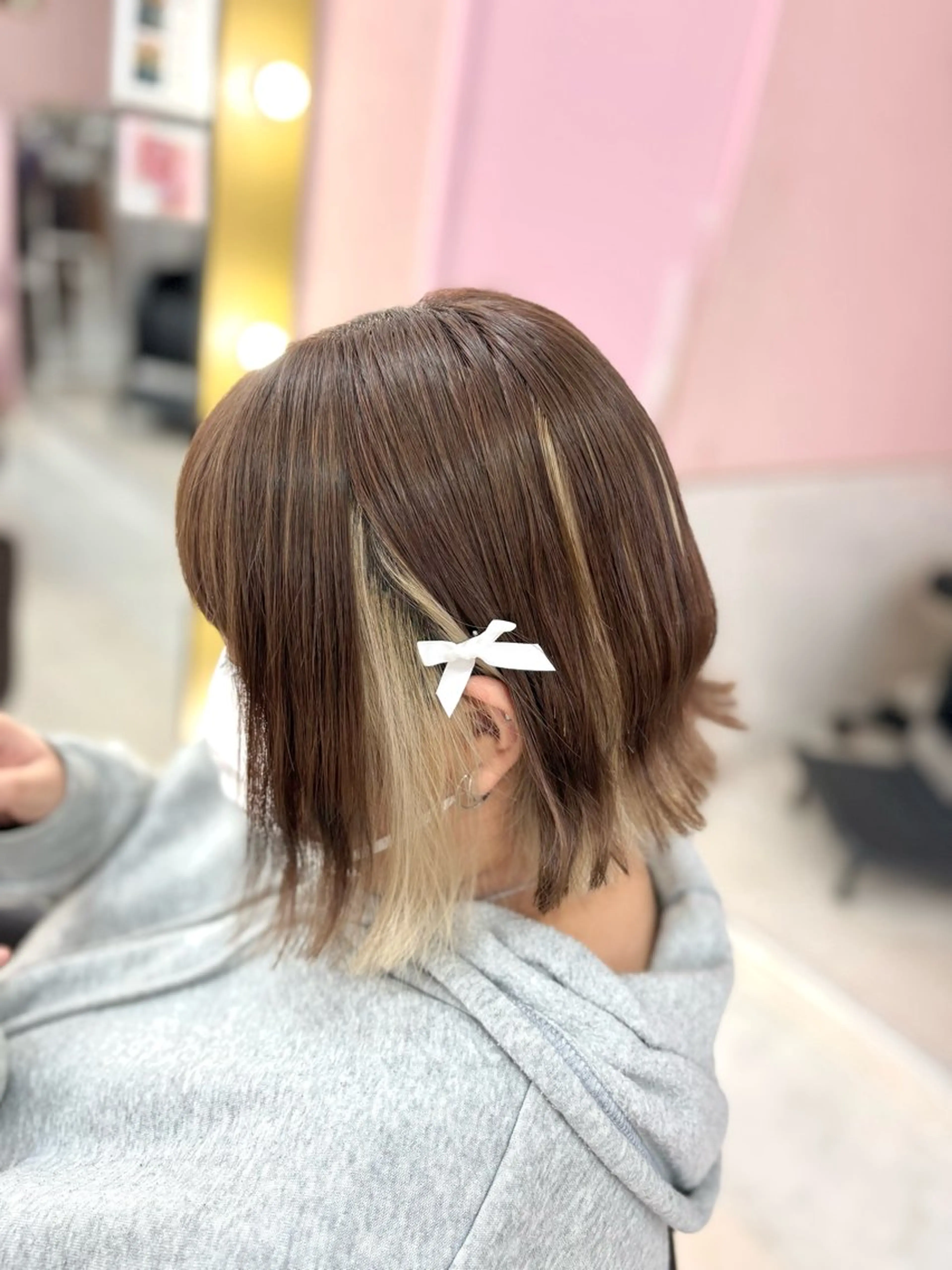 セミロング カラー 甘ふわgirly🎀 ハイトーン🤍Ramのヘアスタイル