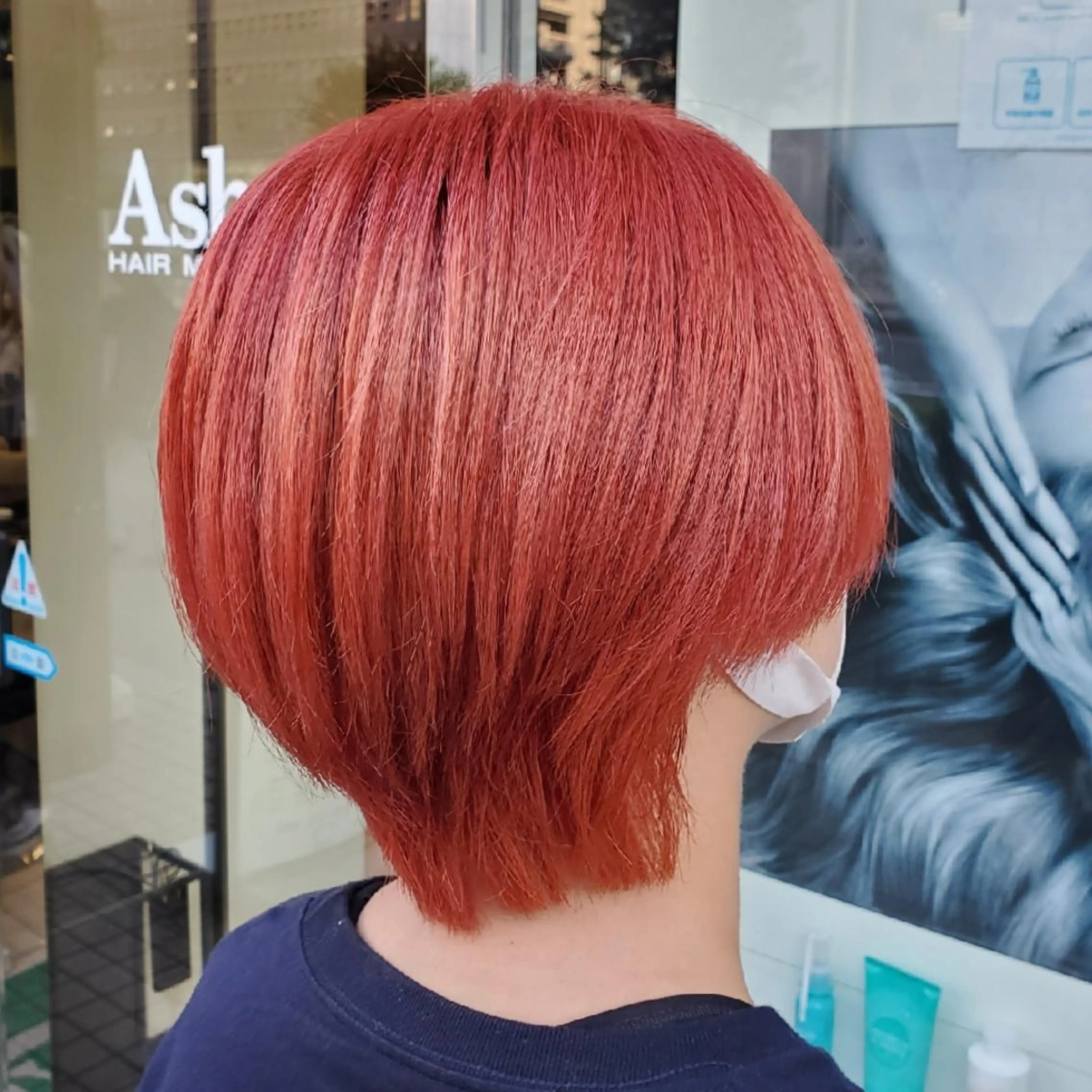 ショート カラー 推しアニメカラー🌈 ツヤ透明感カラー🦄のヘアスタイル