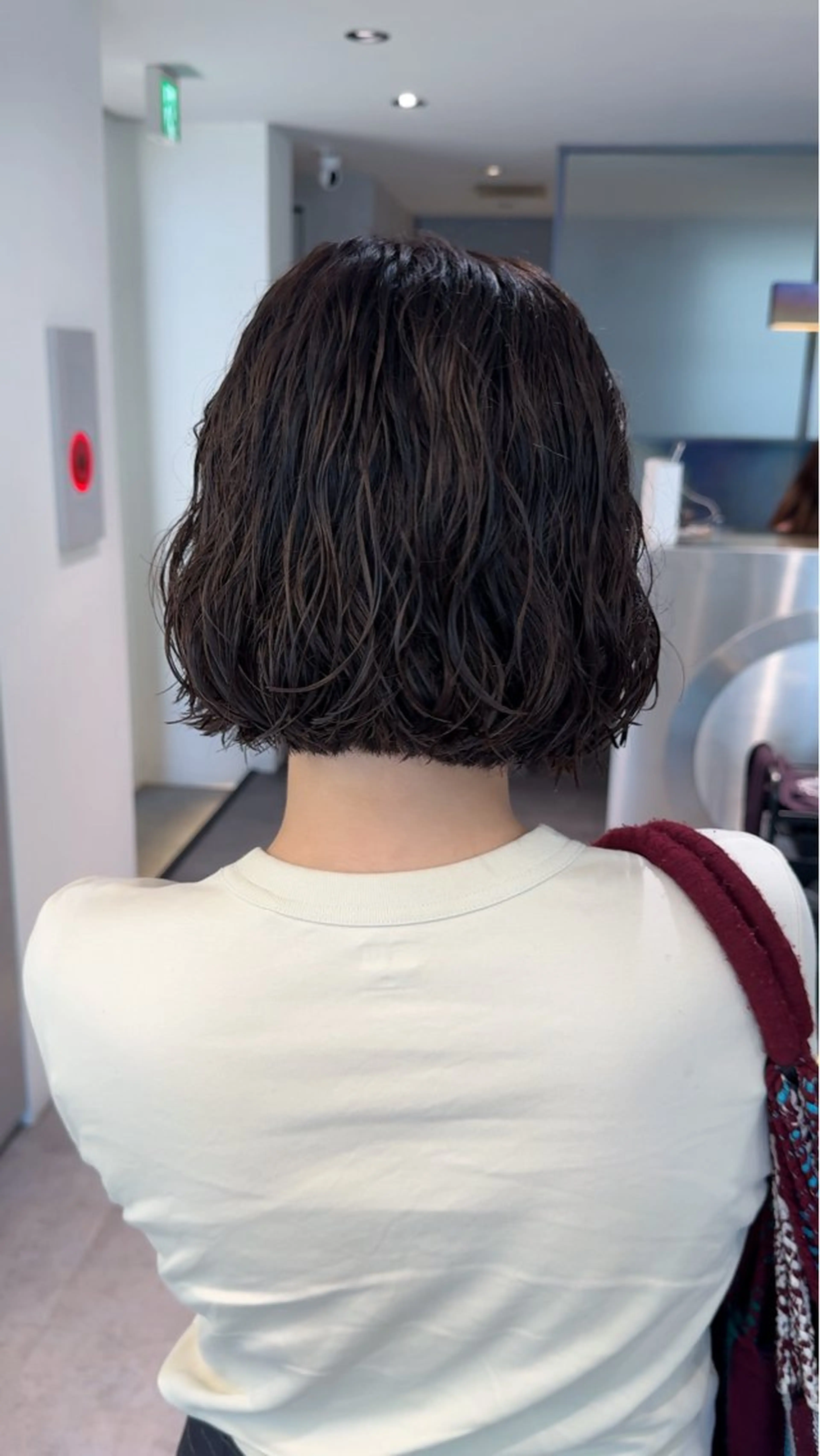 ショート カラー パーマ ボブ カット ヘアカラー パーマ Qin shaire salon 原宿所属・🌿パーマ/ボブ/ レイヤー/Mikiのヘアスタイル