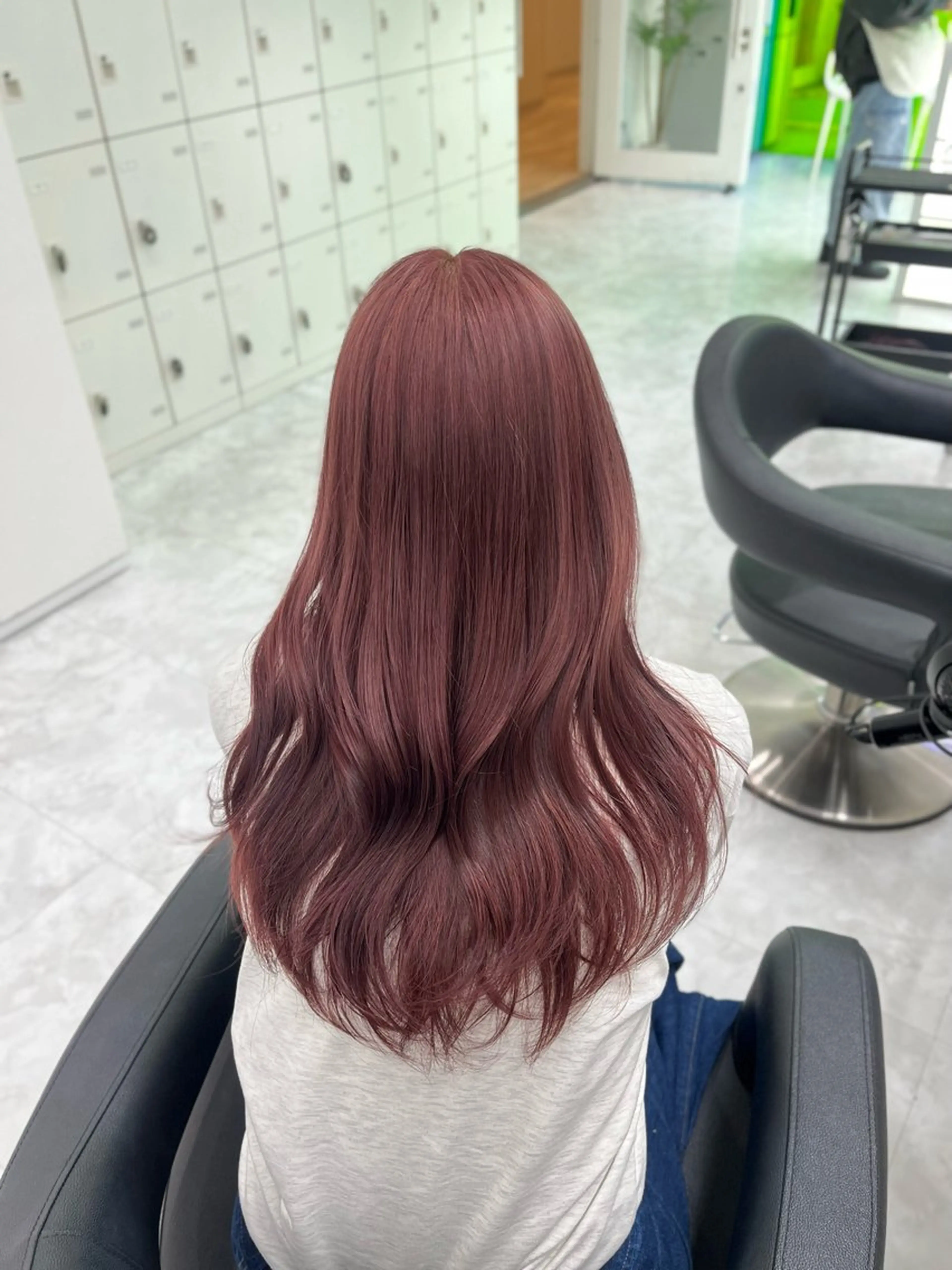 ロング ヘアカラー トリートメント ヘアセット RIKO👼🏻💓 韓国ガーリーのヘアスタイル