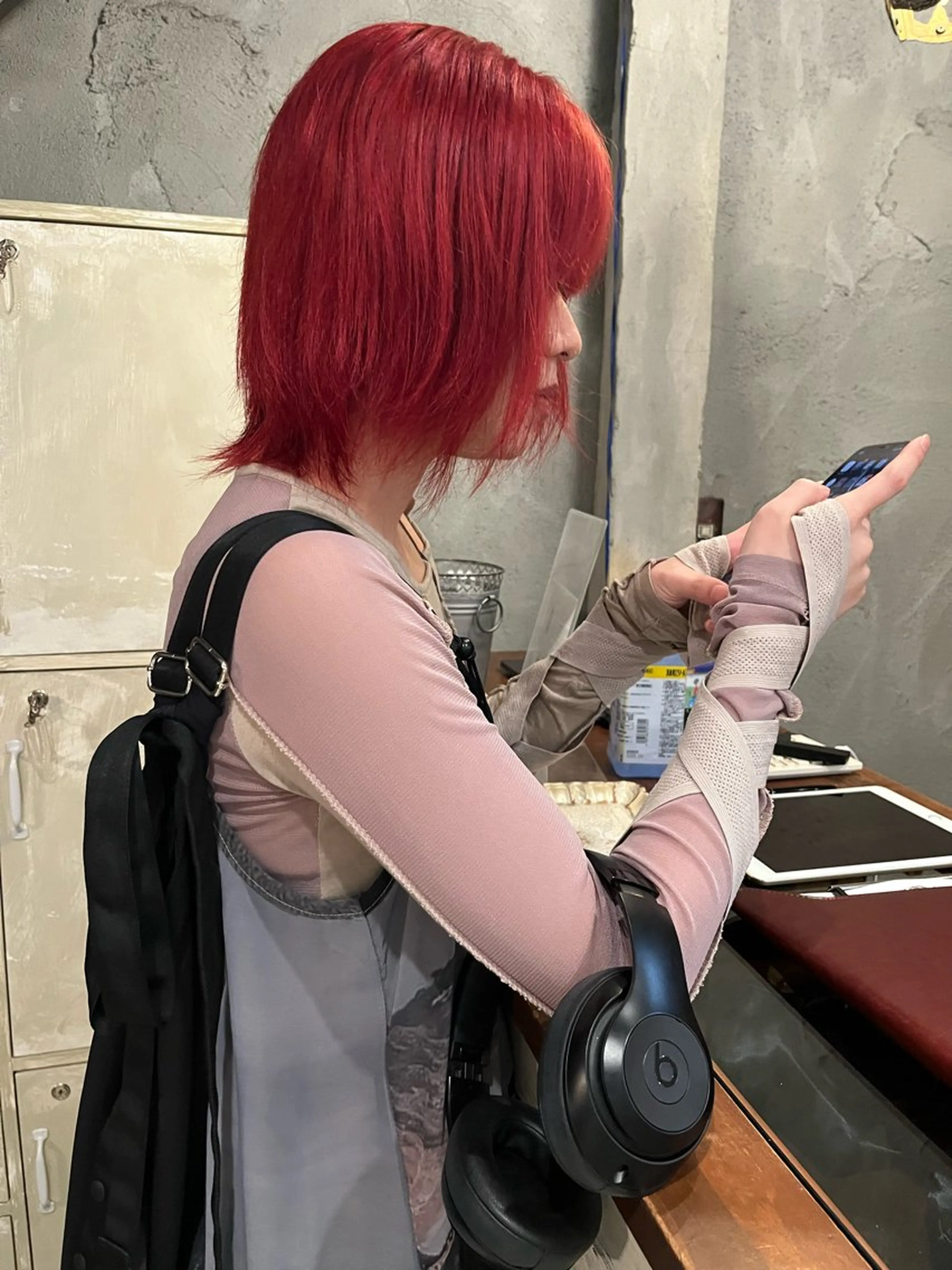 ミディアム カラー 赤み消しカラー/ ナチュラル/トモキのヘアスタイル