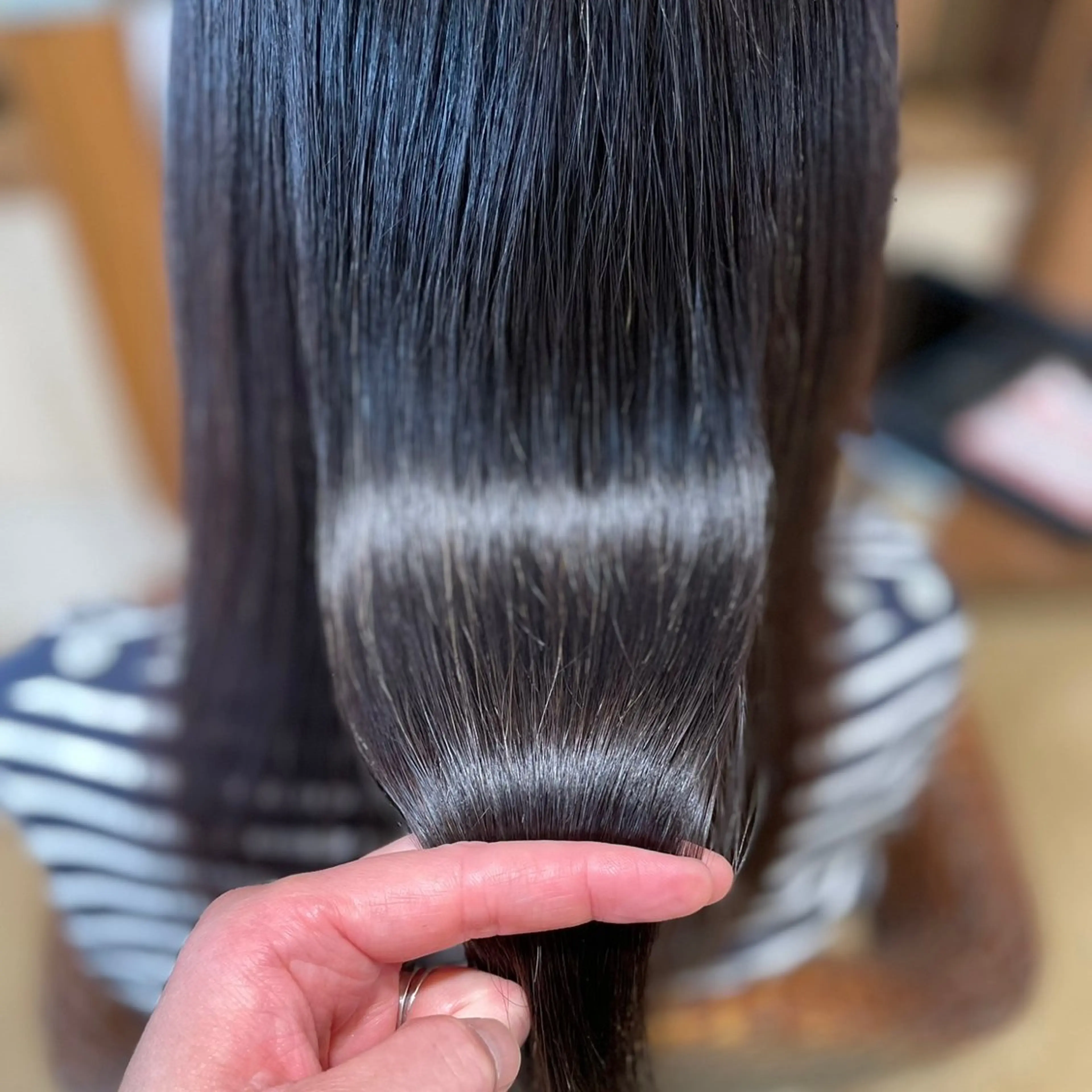 セミロング カラー パーマ エイジングケア特化 美容師✂️山崎竜二のヘアスタイル