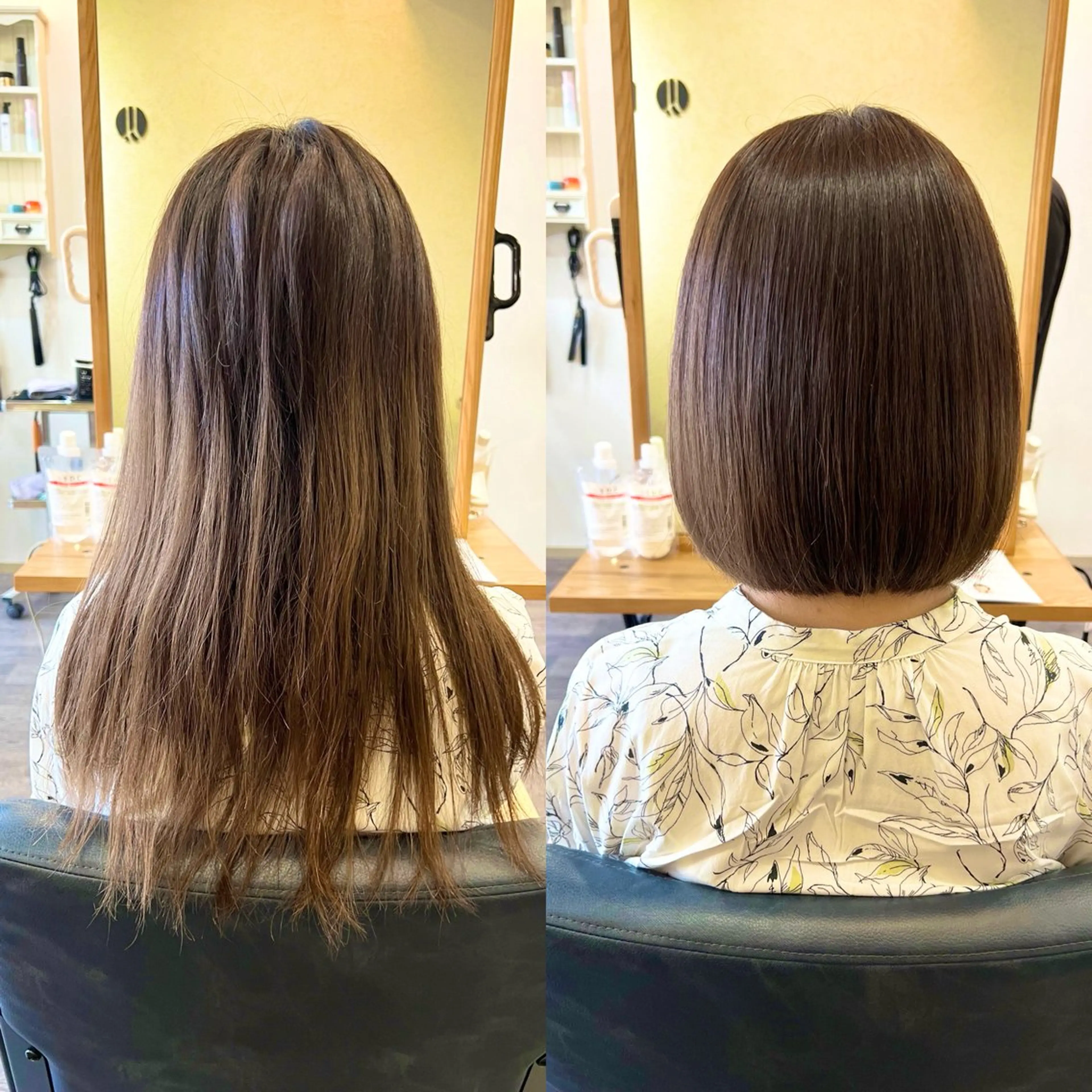 ミディアム 馬場 彩のヘアスタイル