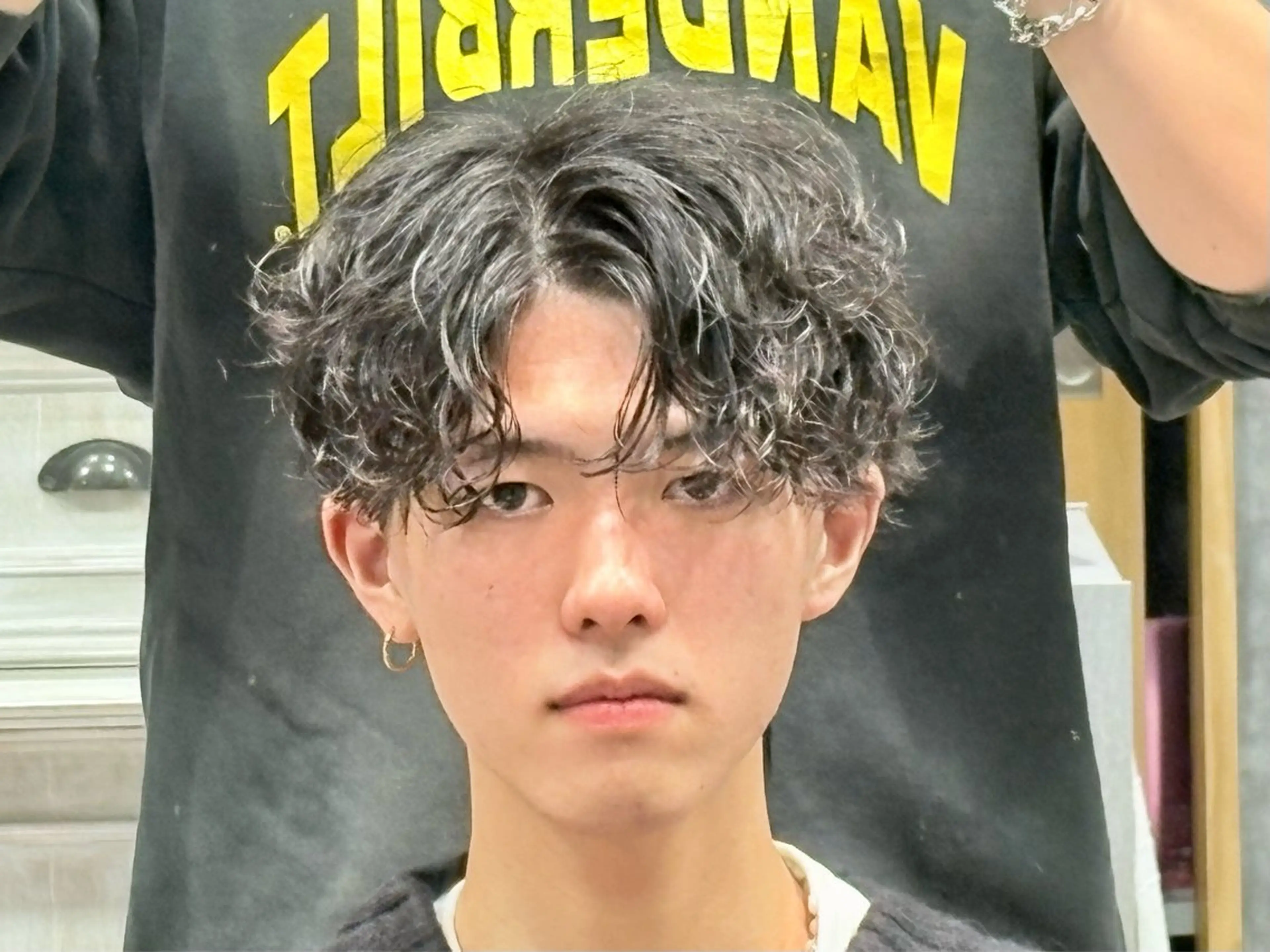 パーマ メンズ 井川 シャドウパーマ ニュアンスパーマのヘアスタイル