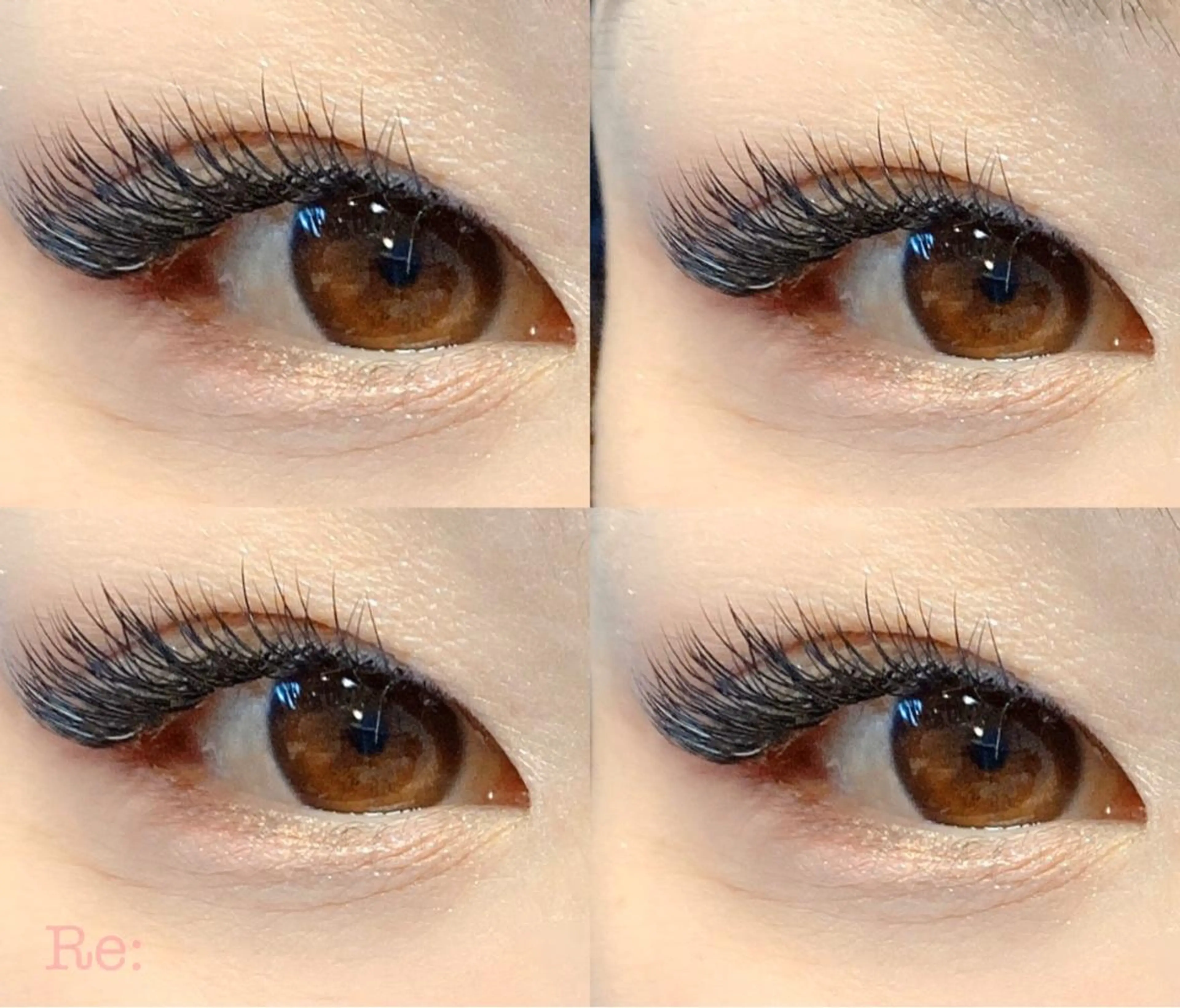 マツエク・マツパ Dカール フラットラッシュ セーブル Lash Re:のマツエク・マツパデザイン