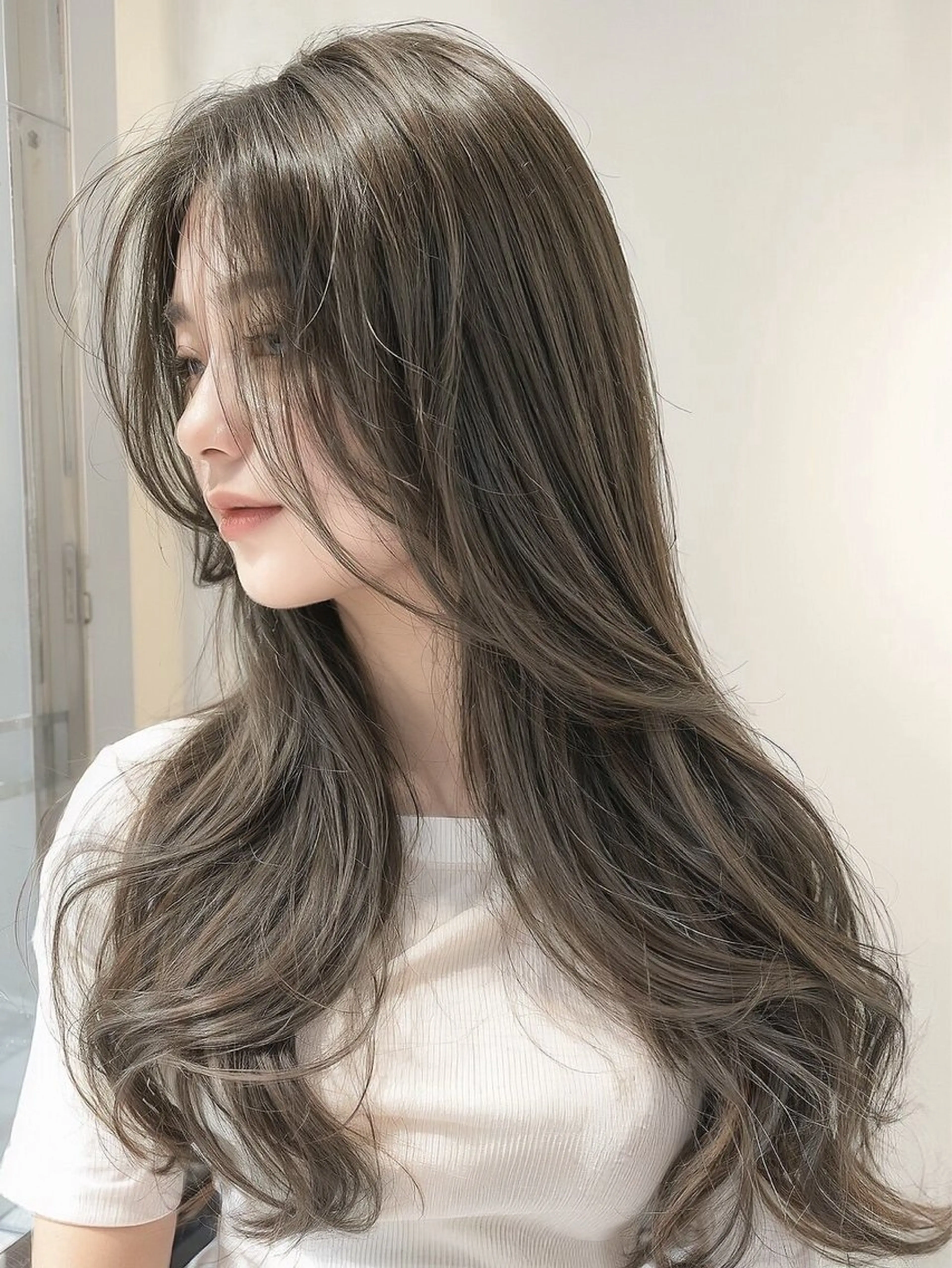 ロング ショートボブ ボブ ハイライト レイヤーカット 縮毛矯正 カット ヘアカラー SUZU/岡山/矯正 ブリーチ/レイヤーのヘアスタイル