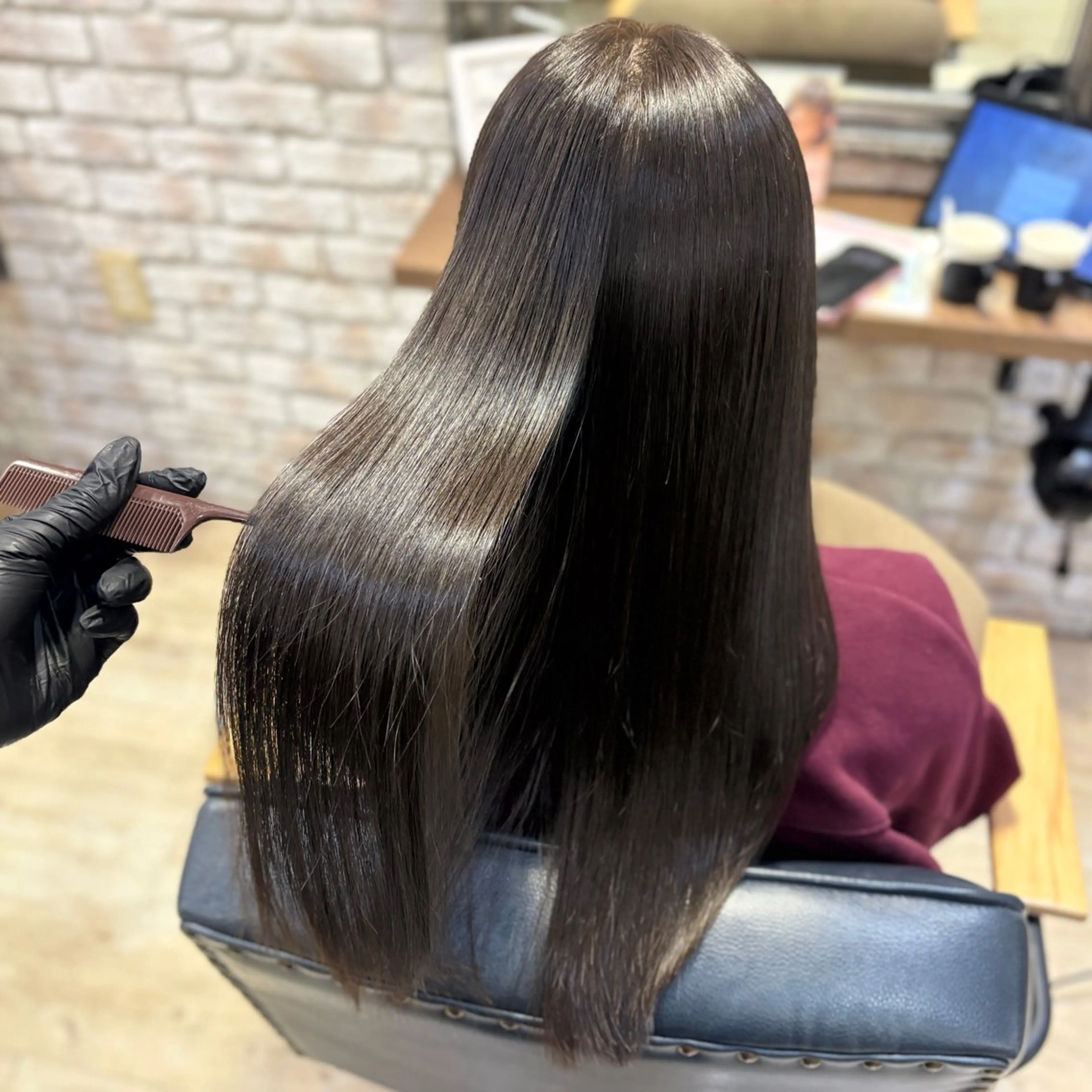 ロング カラー カット ヘアカラー トリートメント 髪質改善/縮毛矯正 💜COCORO💜のヘアスタイル