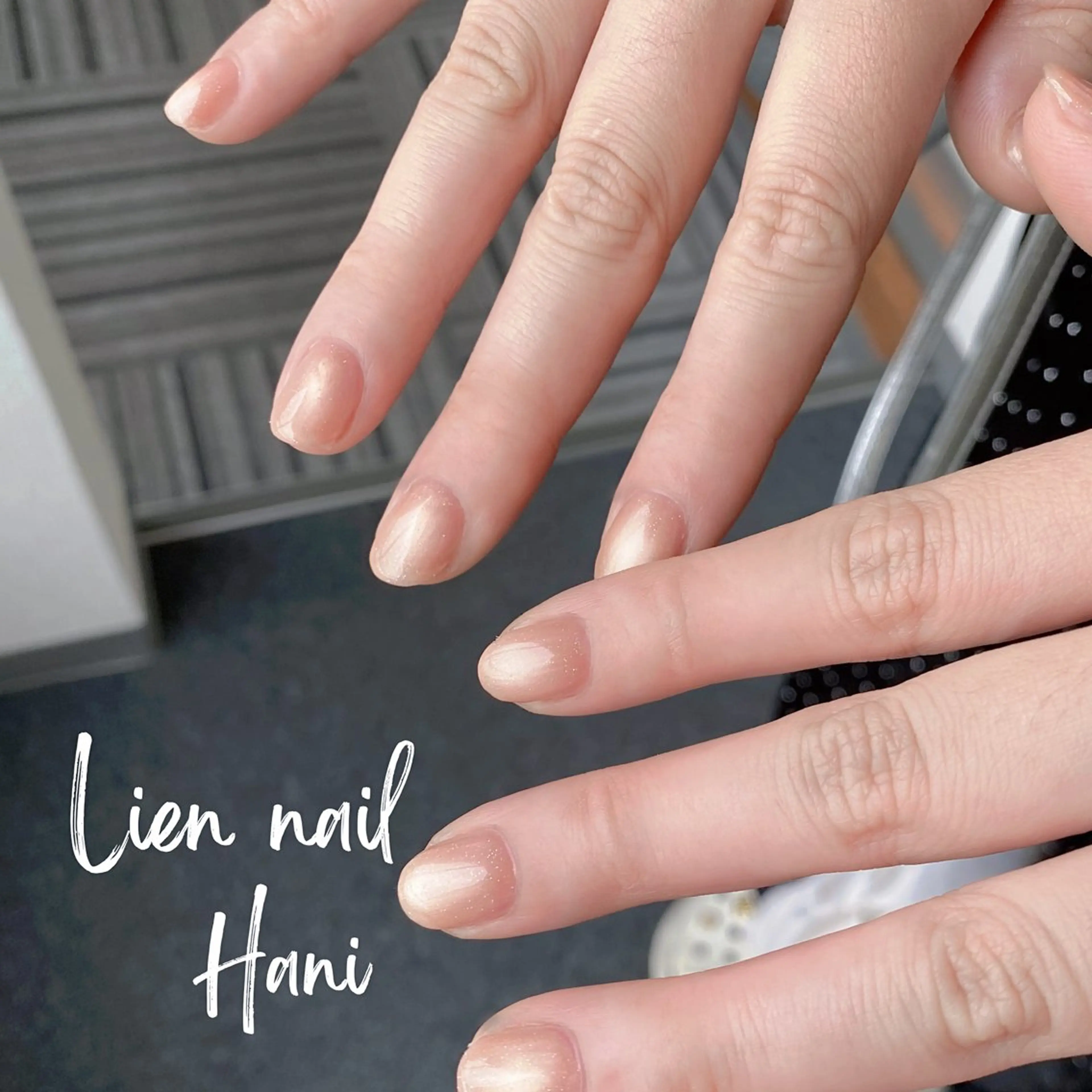 ネイル アートネイル マグネットネイル マグネットワンカラー ワンカラーネイル シンプルネイル Lien nail .Haniのネイルデザイン