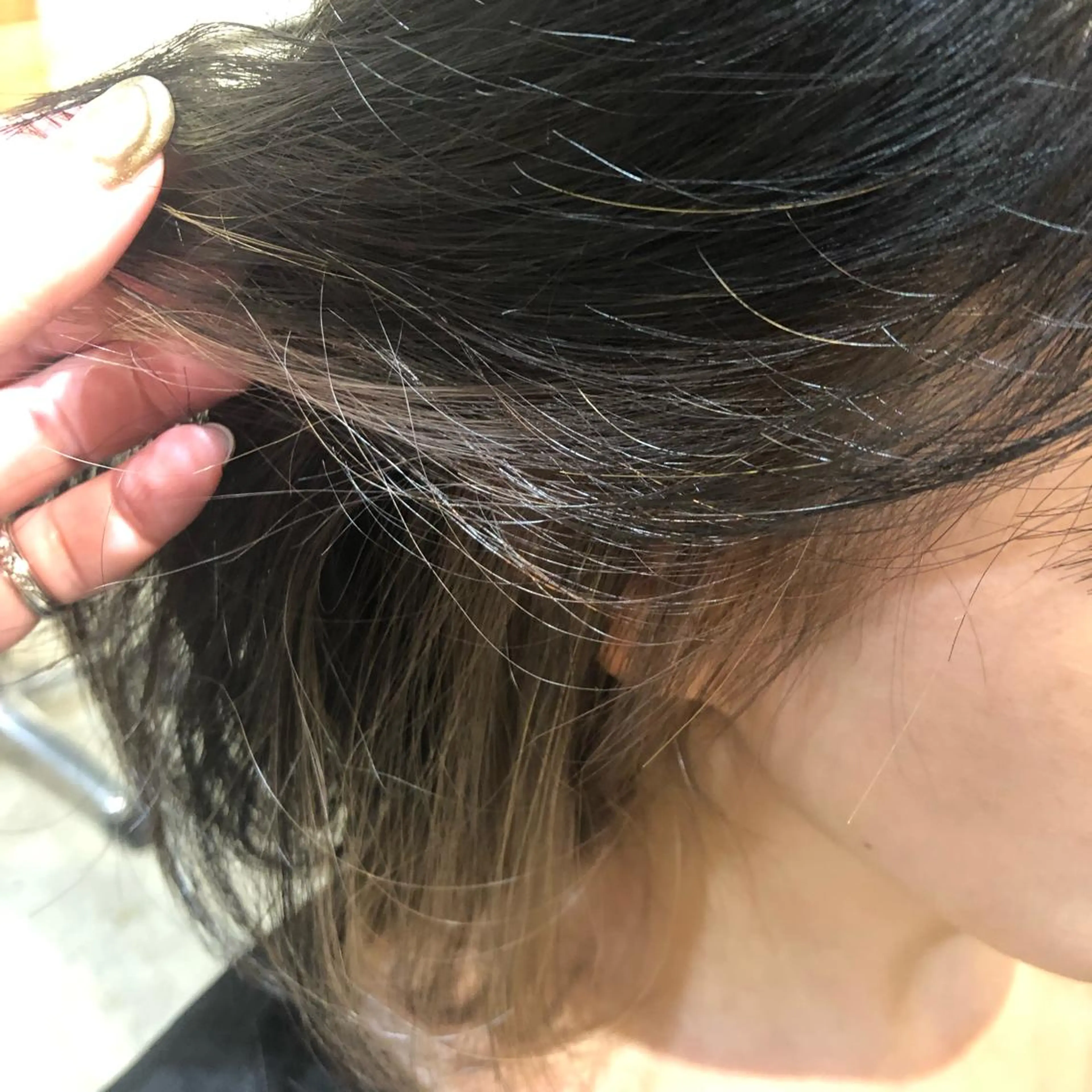 ミディアム カラー ベージュカラー フォギーベージュ インナーカラー 新越谷/韓国風/艶髪 miyuのヘアスタイル