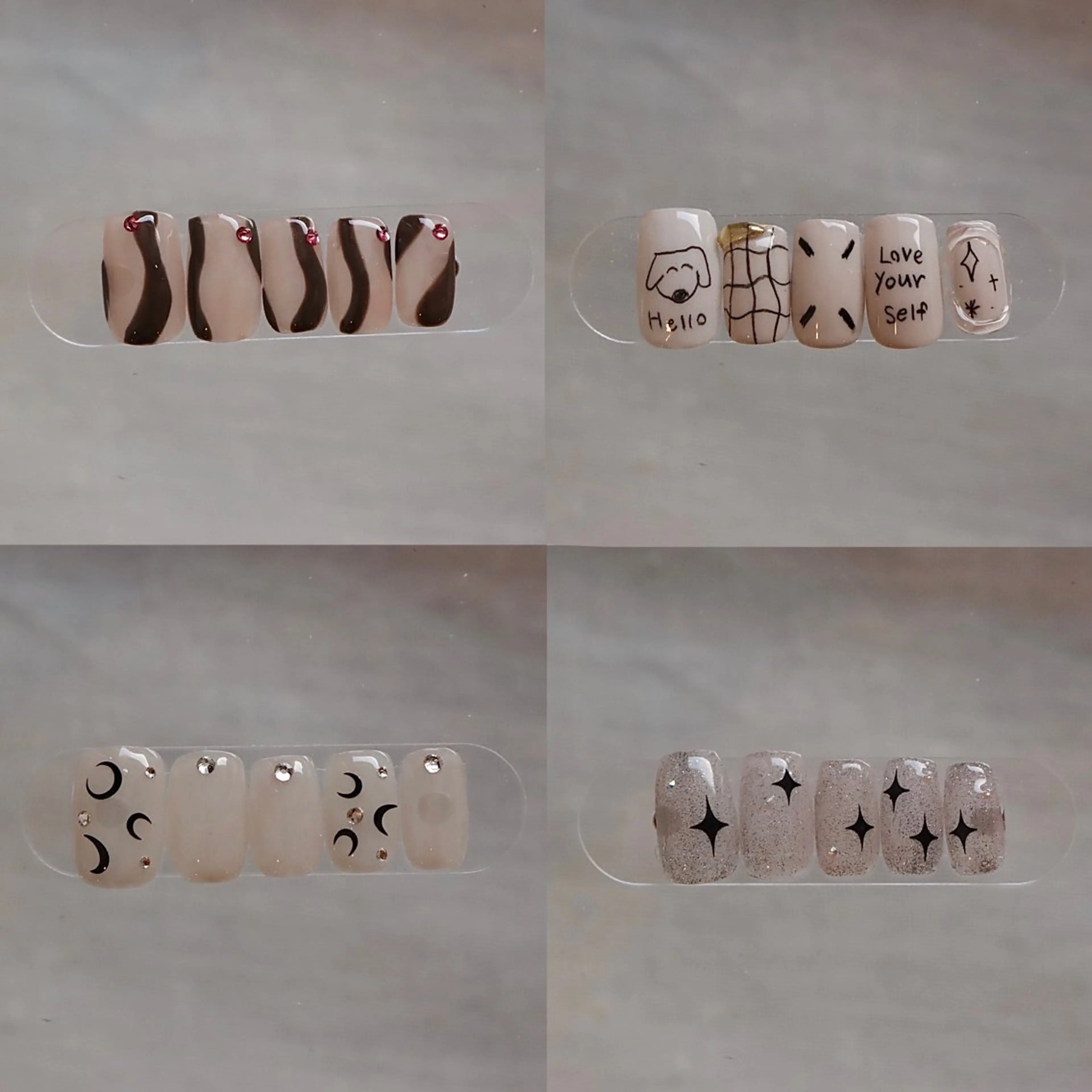 ネイル ブルー フットネイル ジェルネイル キラキラネイル 韓国ネイル RooM -mizuki-のネイルデザイン